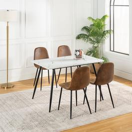 Urban Meuble Industrial Dining Table Set 1+4 Space-saving