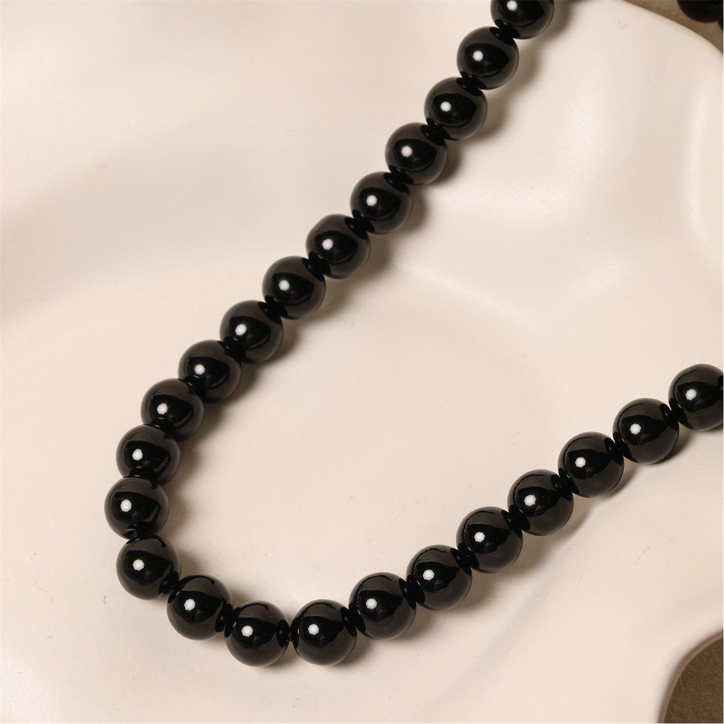 Gold - Jon Richard - Jet Resin Orb Necklace - 2