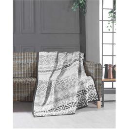 Country Club Blanket Throw Au - Nat Luxury Reversible150x200cm