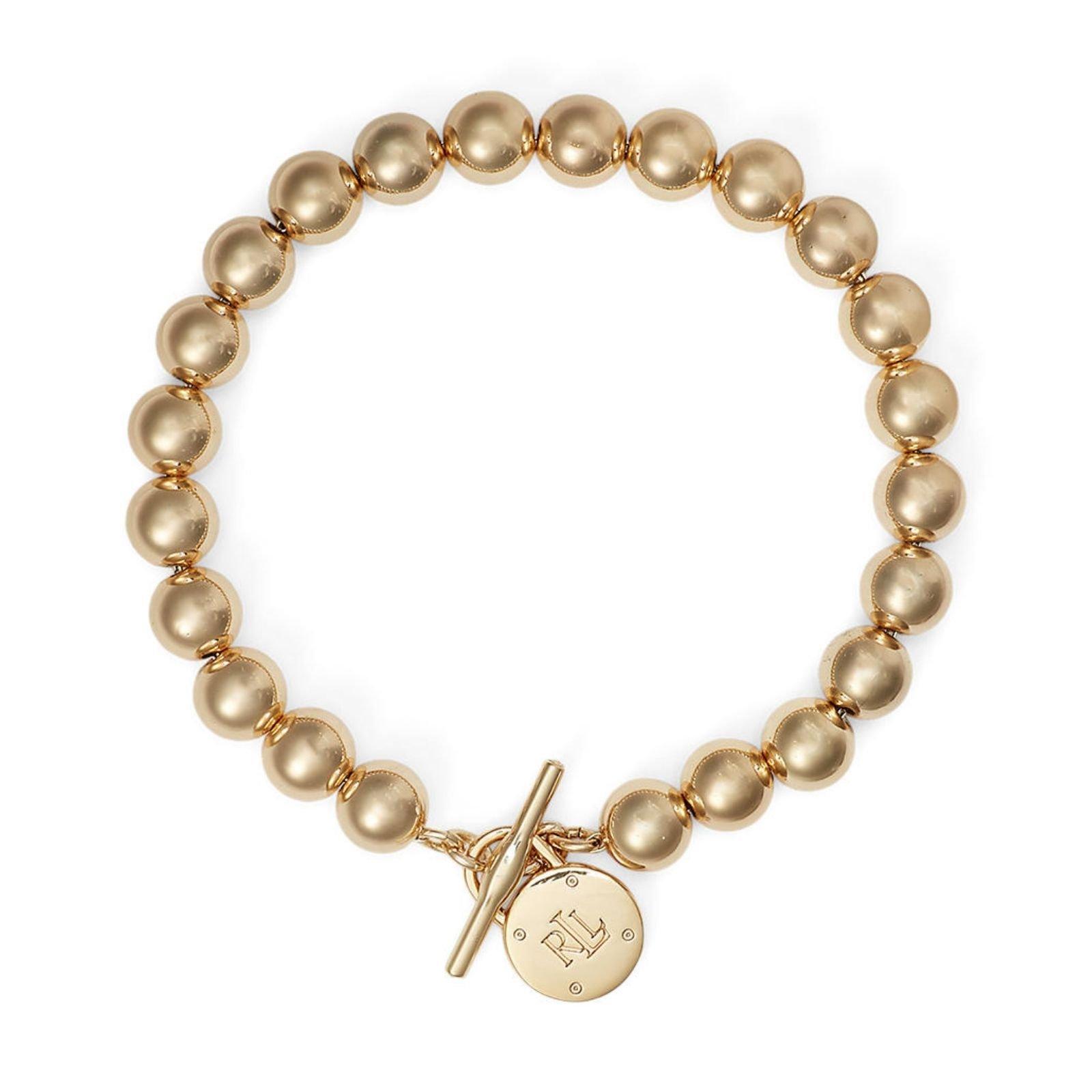 Gold - Lauren by Ralph Lauren - Lauren Ralph Lauren Gold Toggle Padlock Bracelet - 1