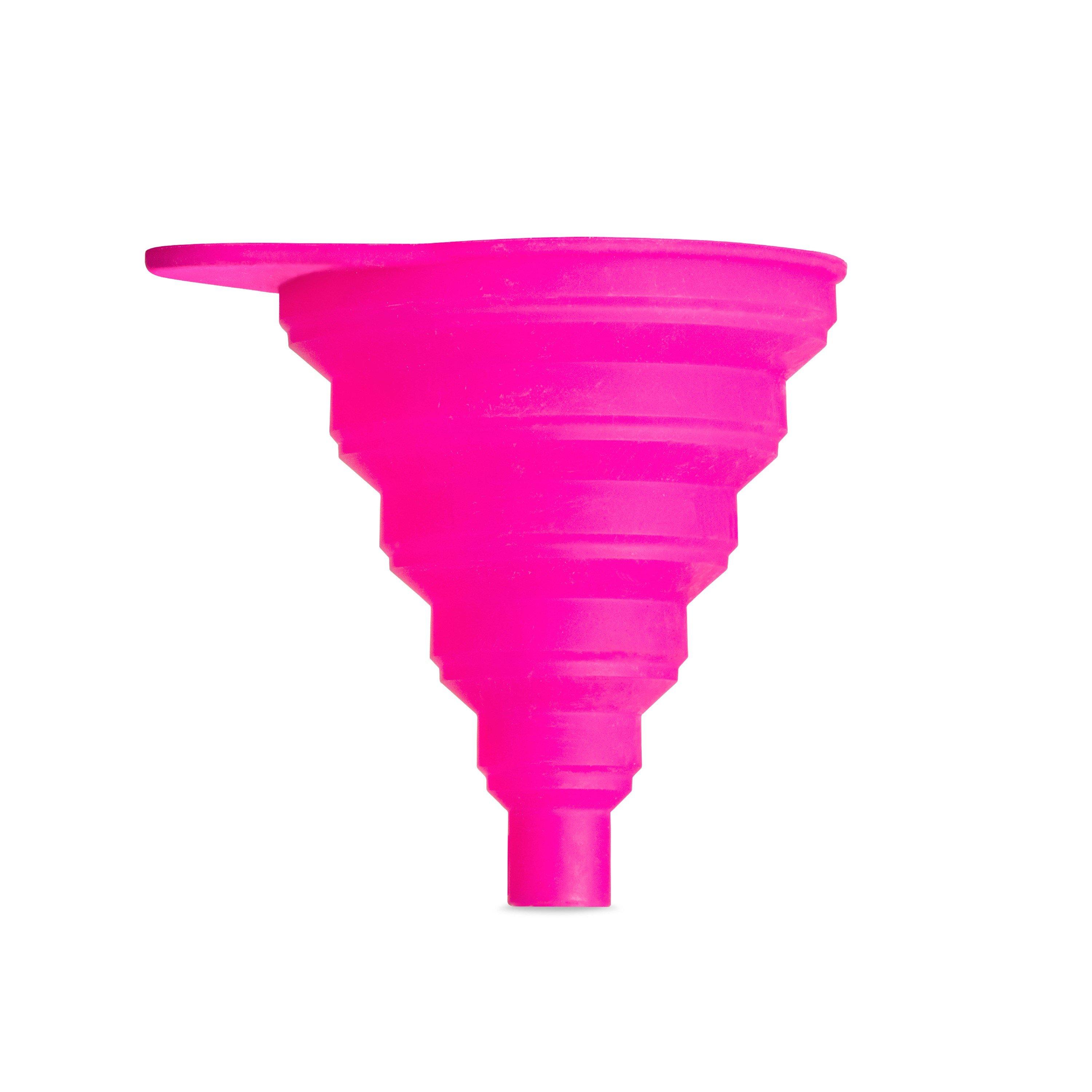 Pink - Muc-Off - Collapsible Silicone Funnel - 1