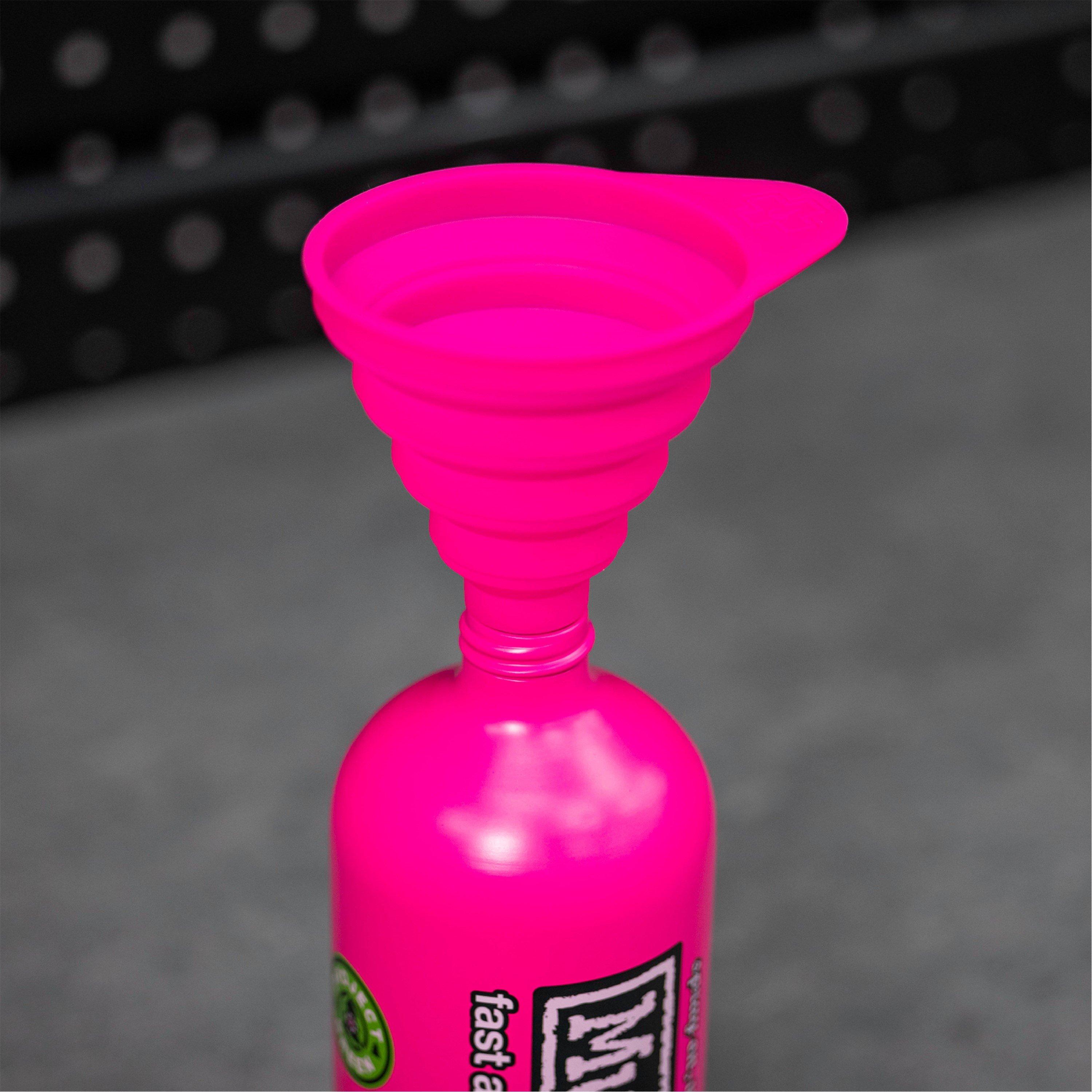 Pink - Muc-Off - Collapsible Silicone Funnel - 5