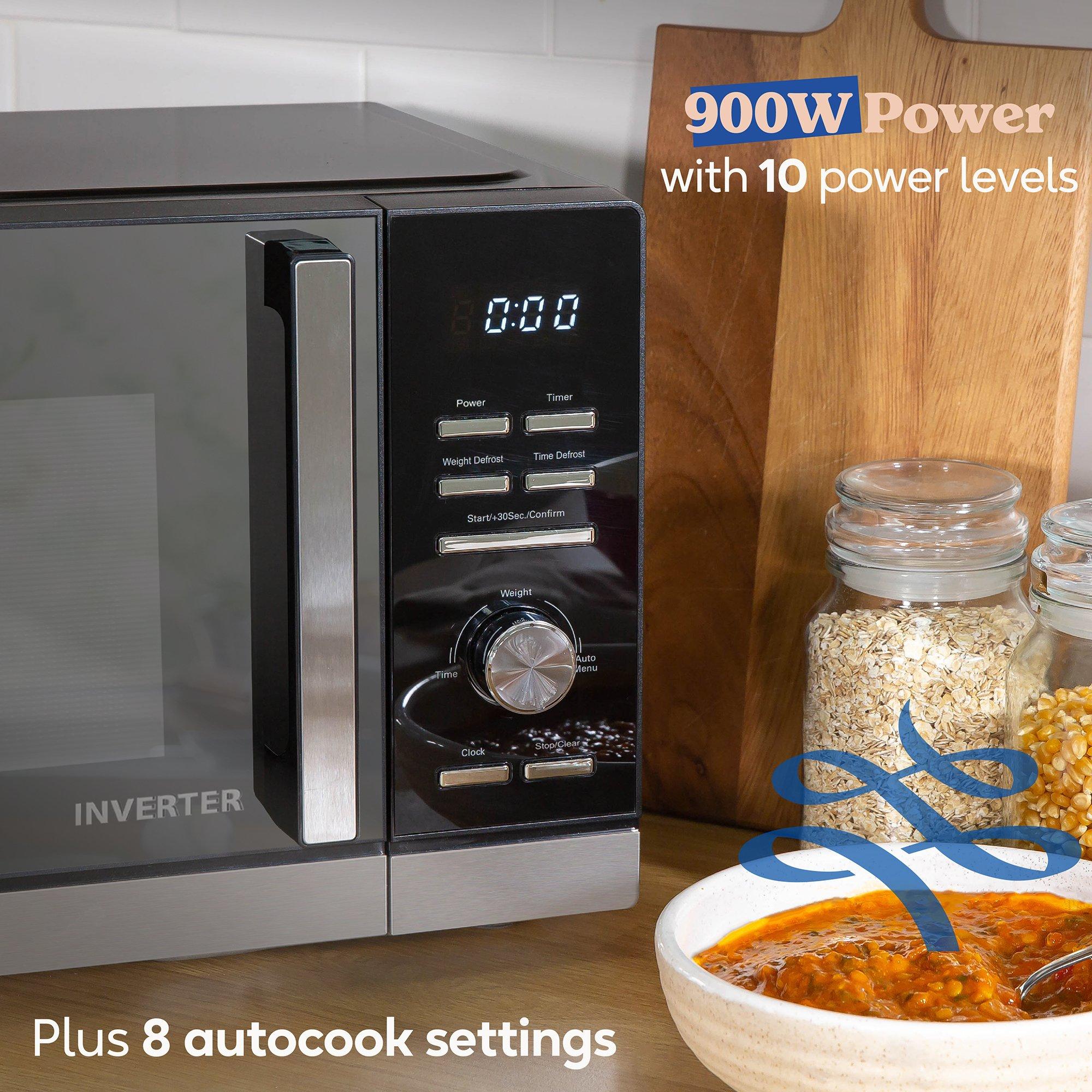 Black - Russell Hobbs - RHMI2503B 25L Digital Inverter Microwave in Black - 5