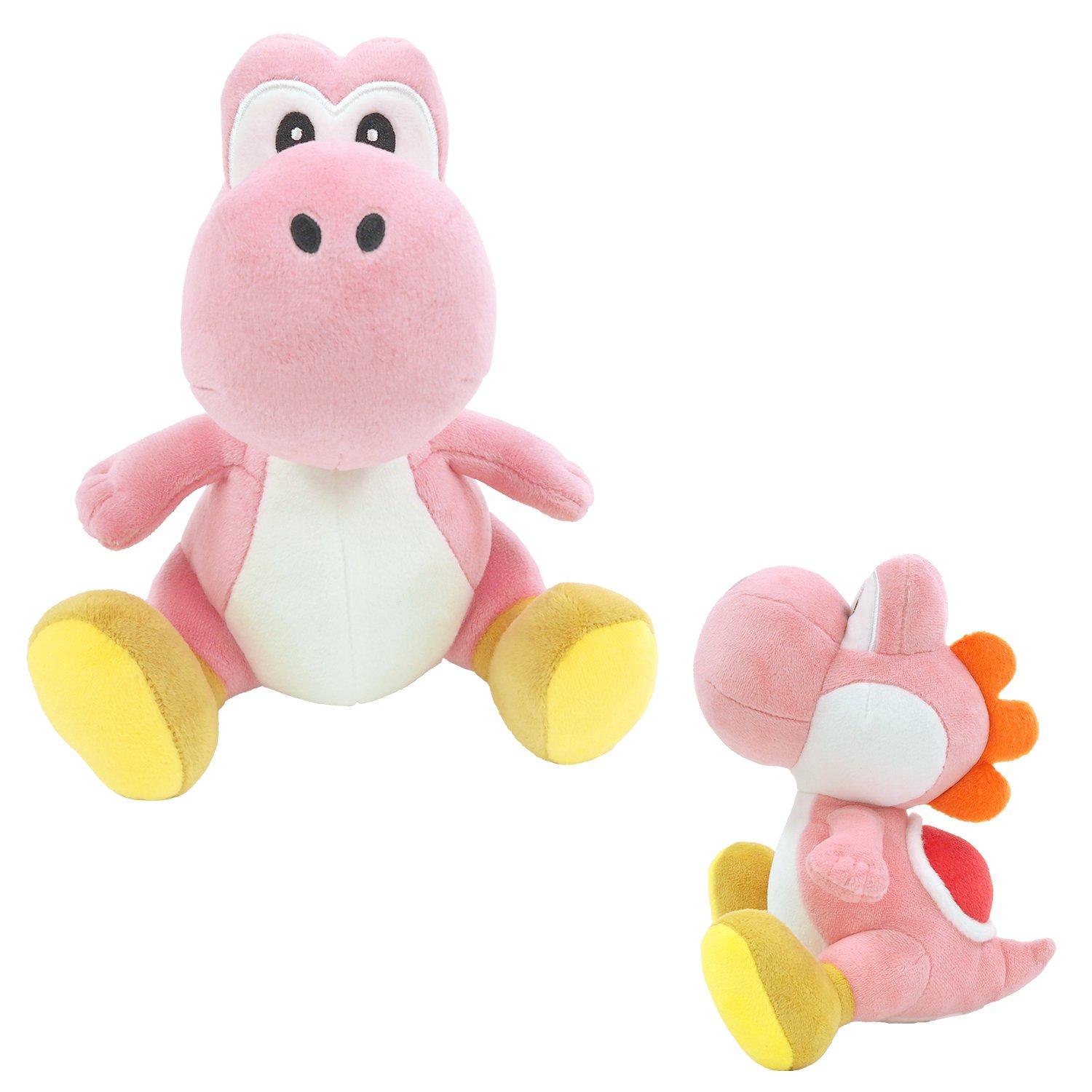 Pink - Super Mario - San-Ei Official Green Yoshi Plush Small - 4