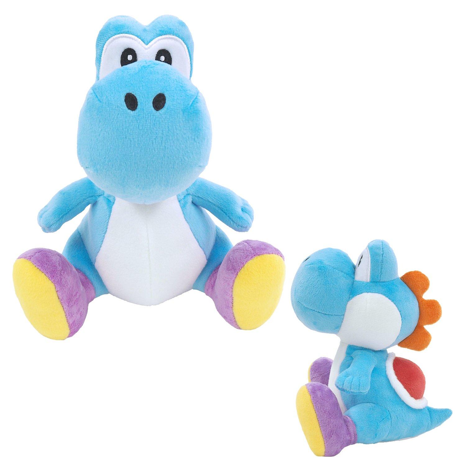 Super Mario | San-Ei Official Green Yoshi Plush Small | Sports Direct