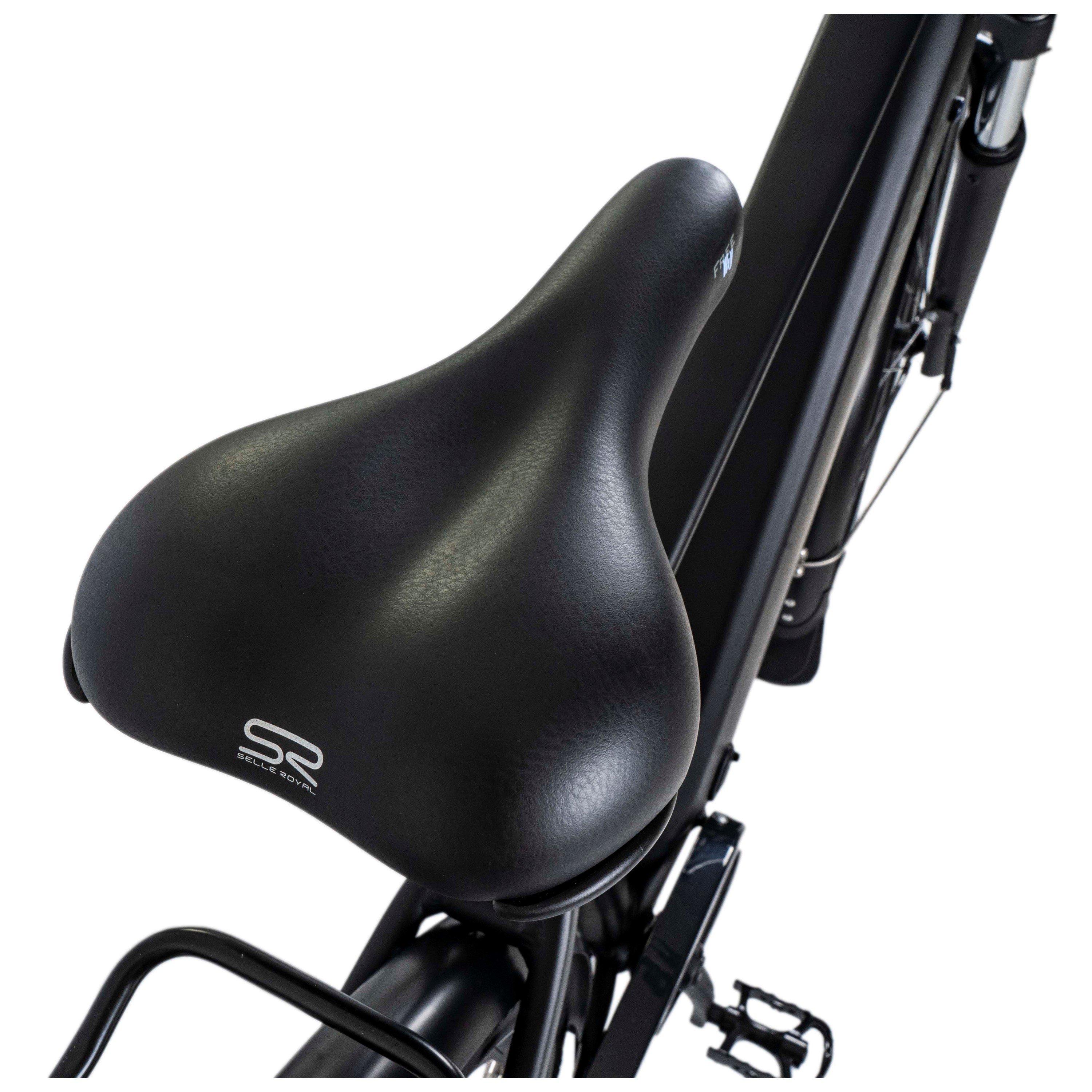 Black - Dawes - Dawes Spire Crossbar 1.0 Electric Hybrid Bike - 8