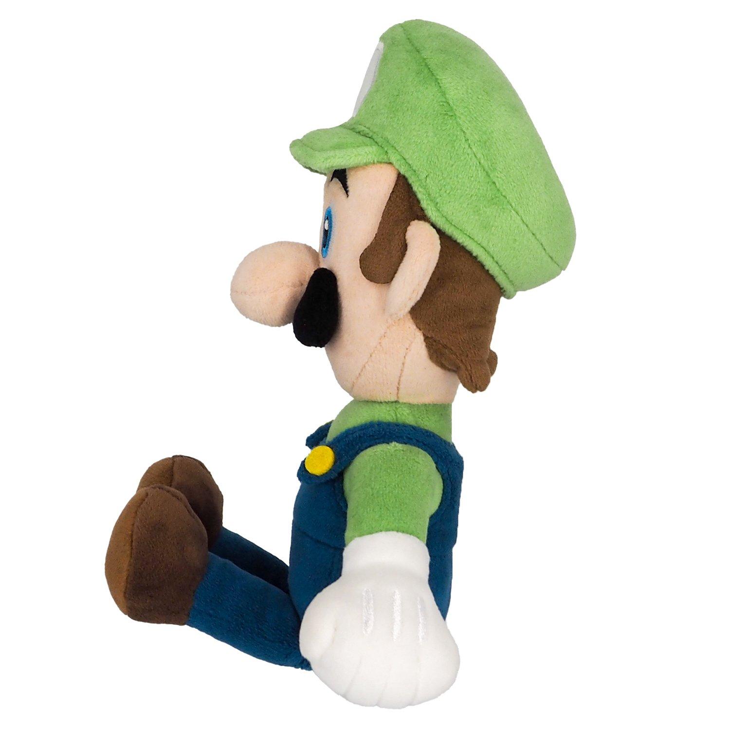 San-ei - Super Mario - Official Luigi Plush Small - 3