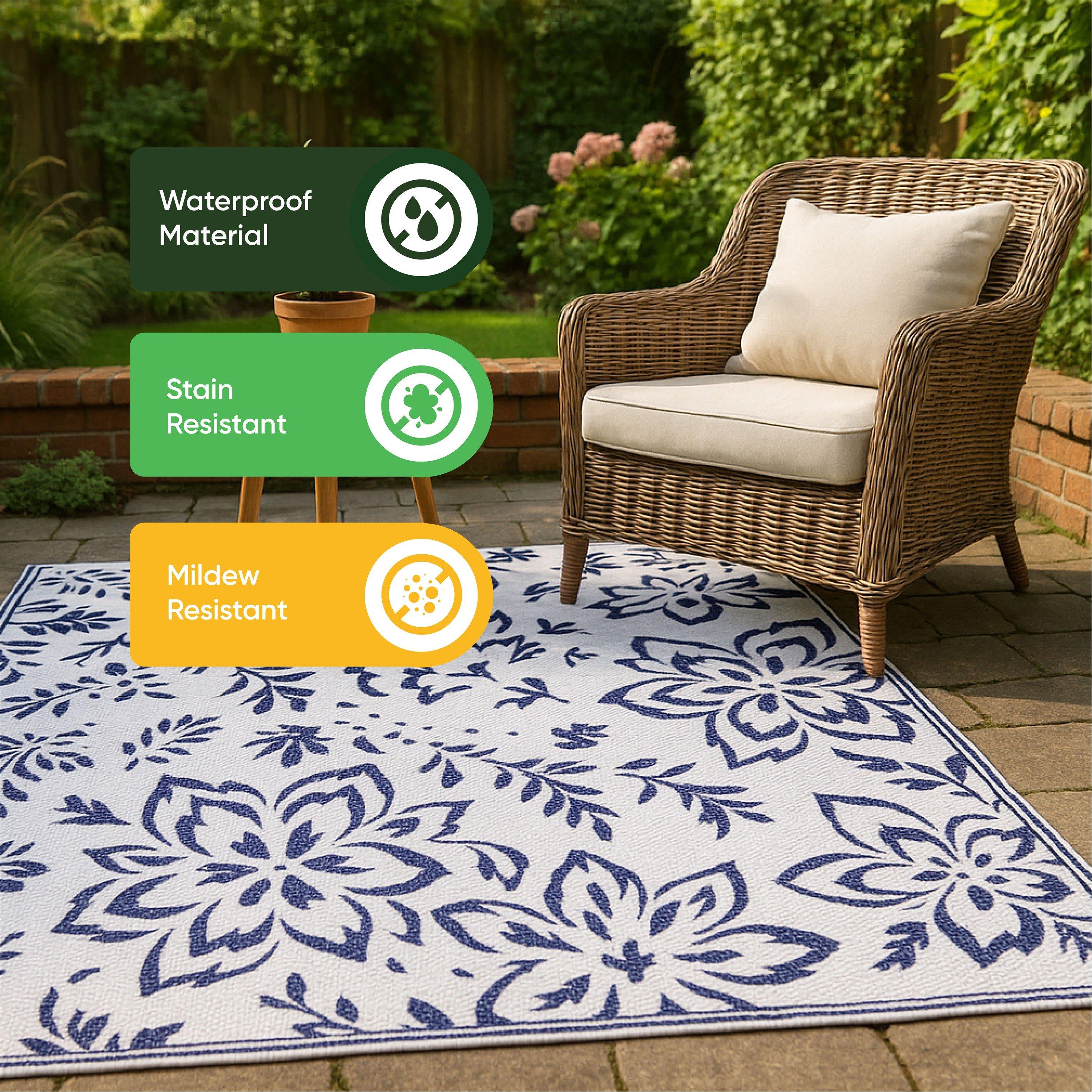 Floral - Streetwize - Hampton Outdoor Rugs - 6