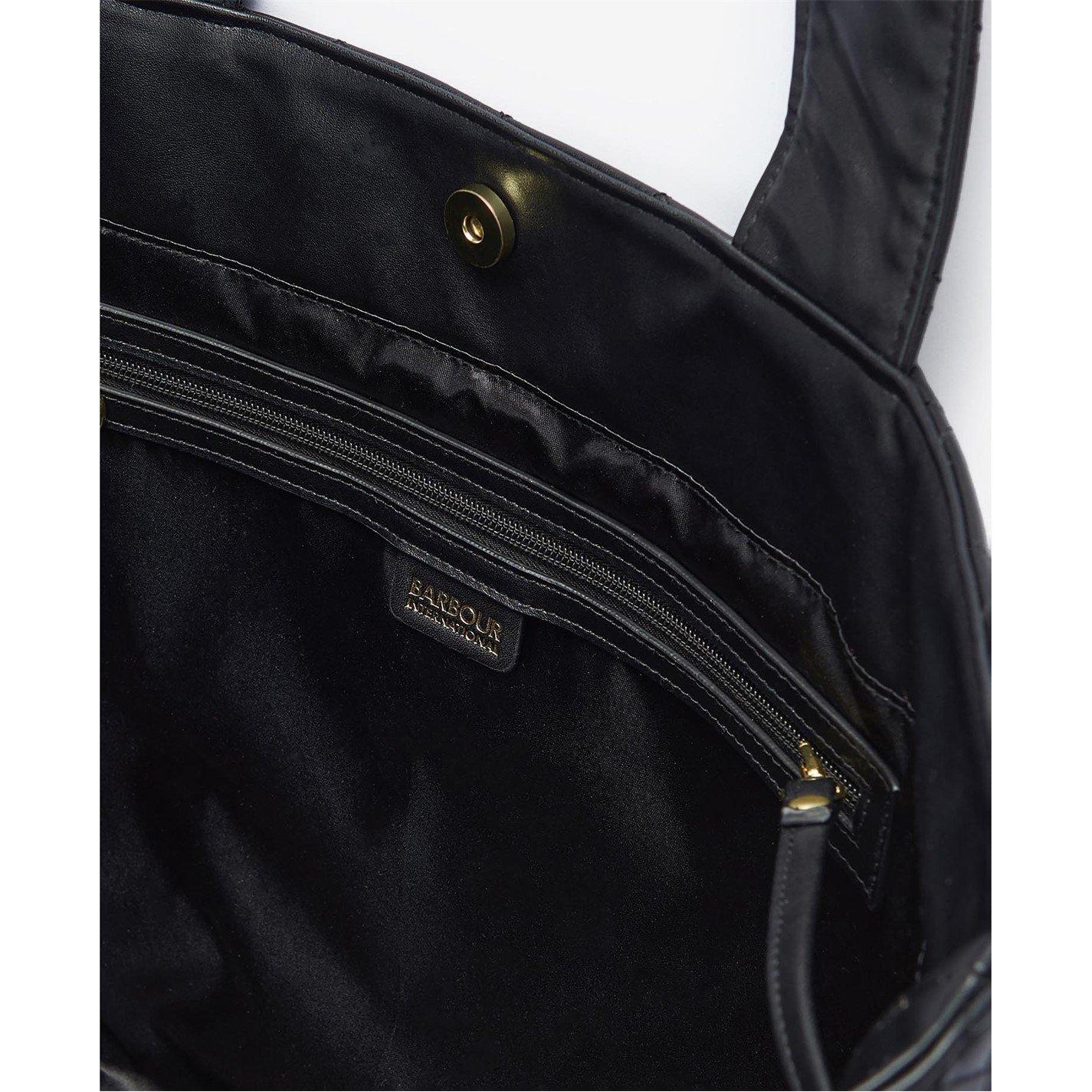 Black - Barbour International - Battersea Tote Bag - 6