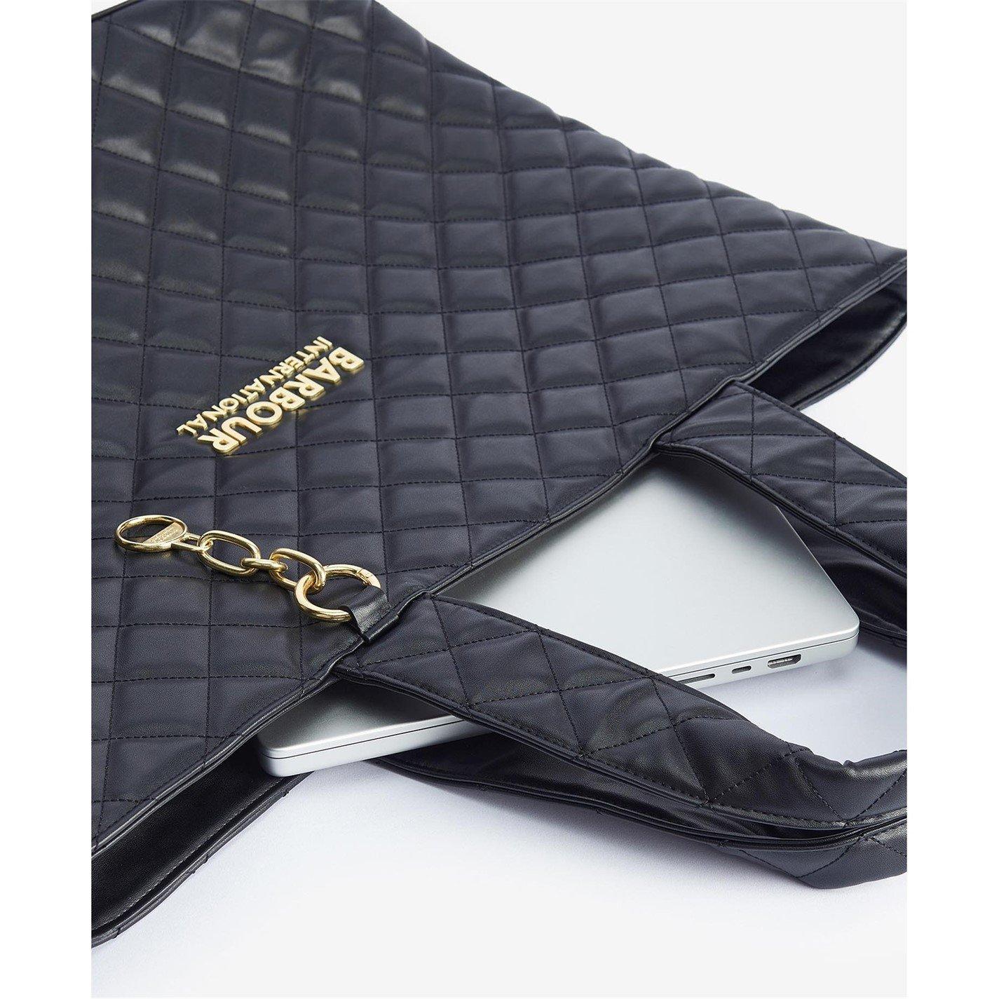 Black - Barbour International - Battersea Tote Bag - 8