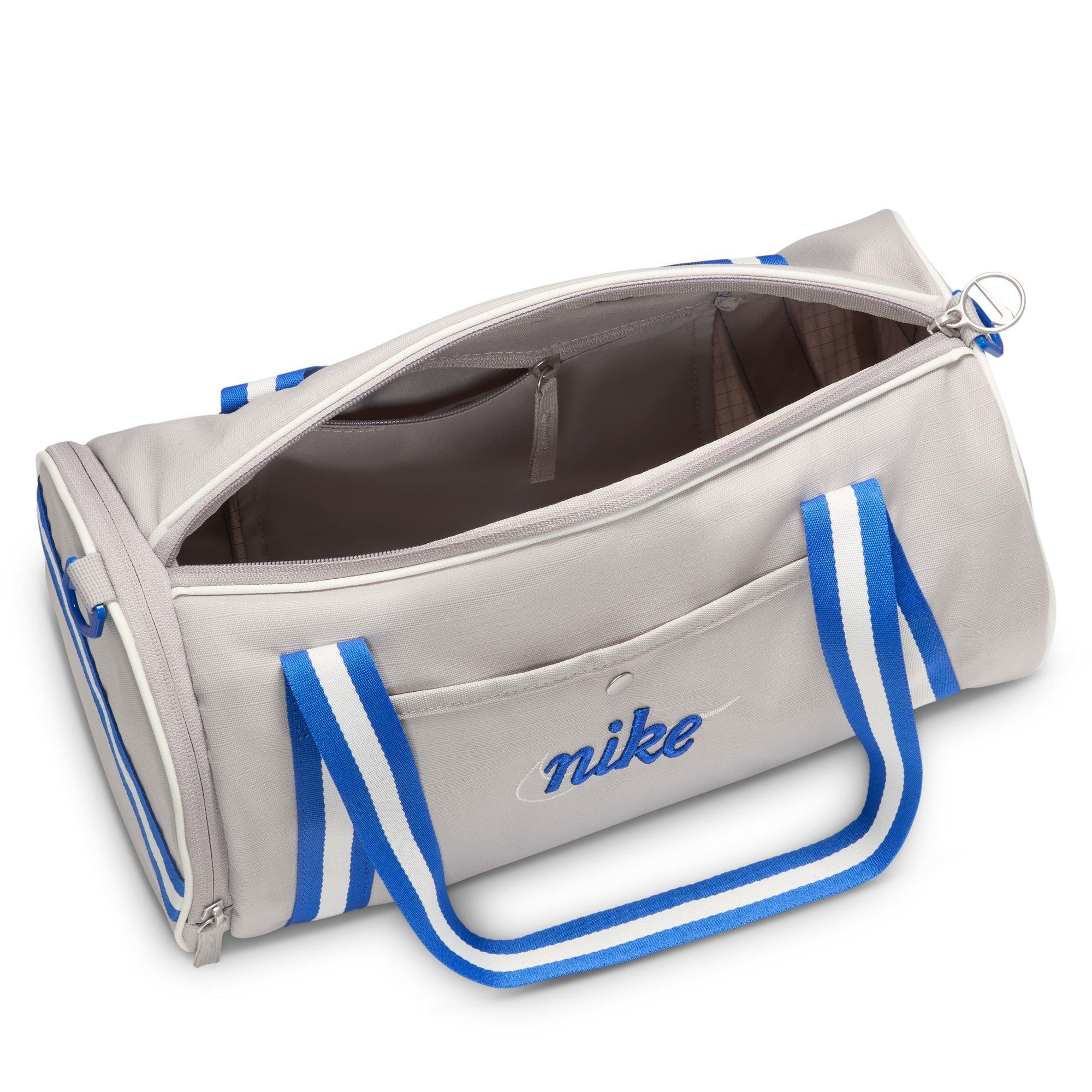 Grey/Sail/Royal - Nike - Nike Heritage Retro Duffel Bag - 4