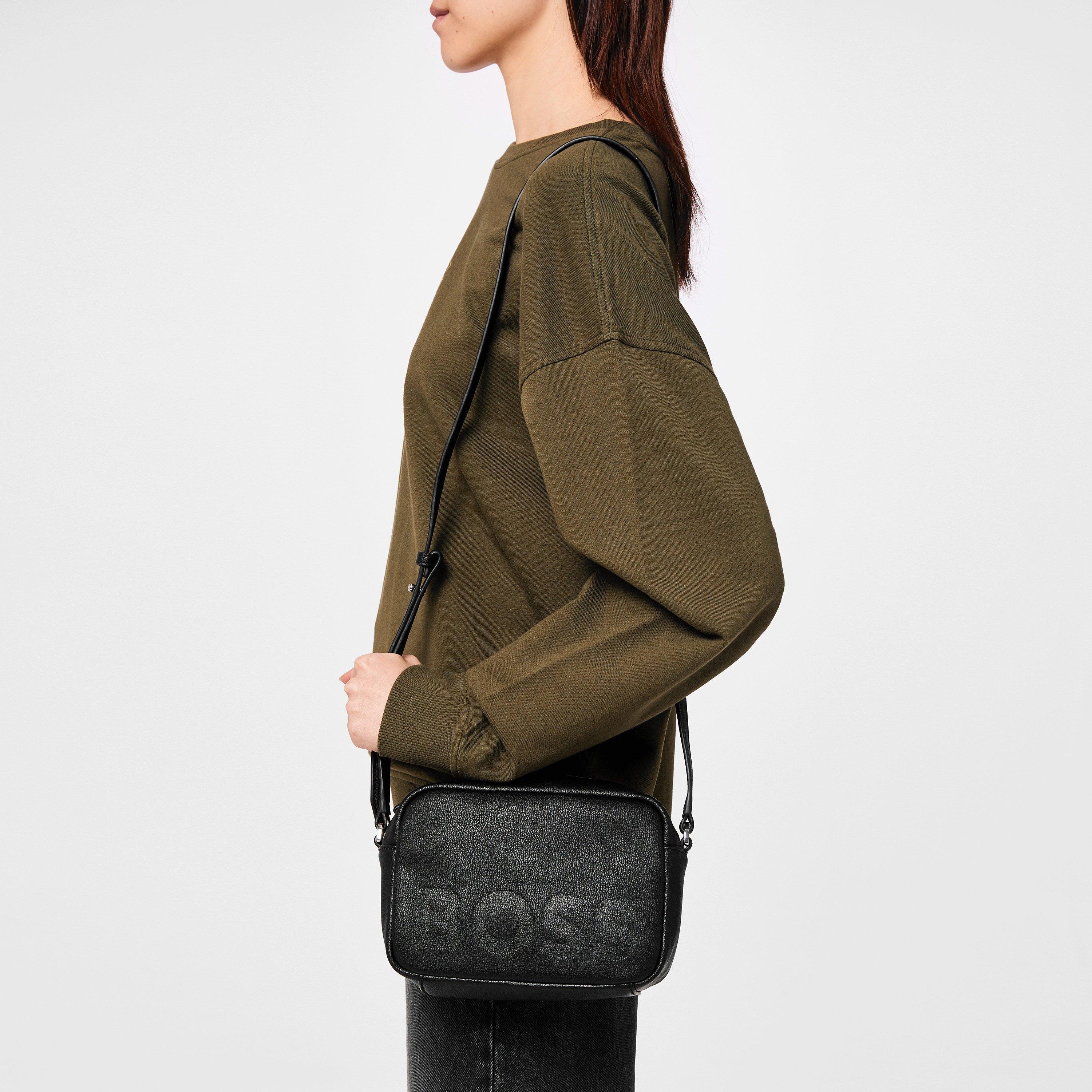 Black - Boss - Women's Yona Xb Textured Leather Crossbody Bag - 2