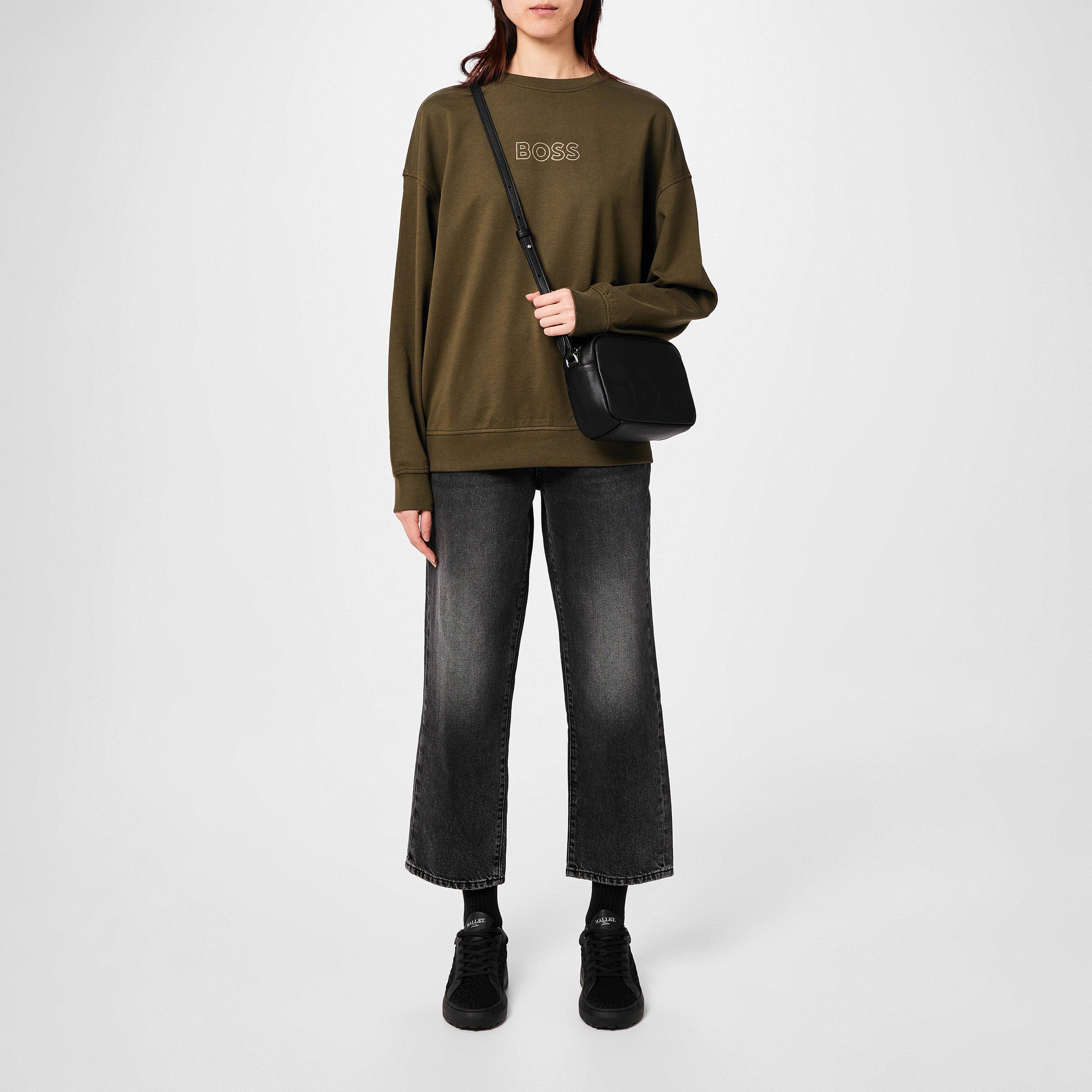 Black - Boss - Women's Yona Xb Textured Leather Crossbody Bag - 4