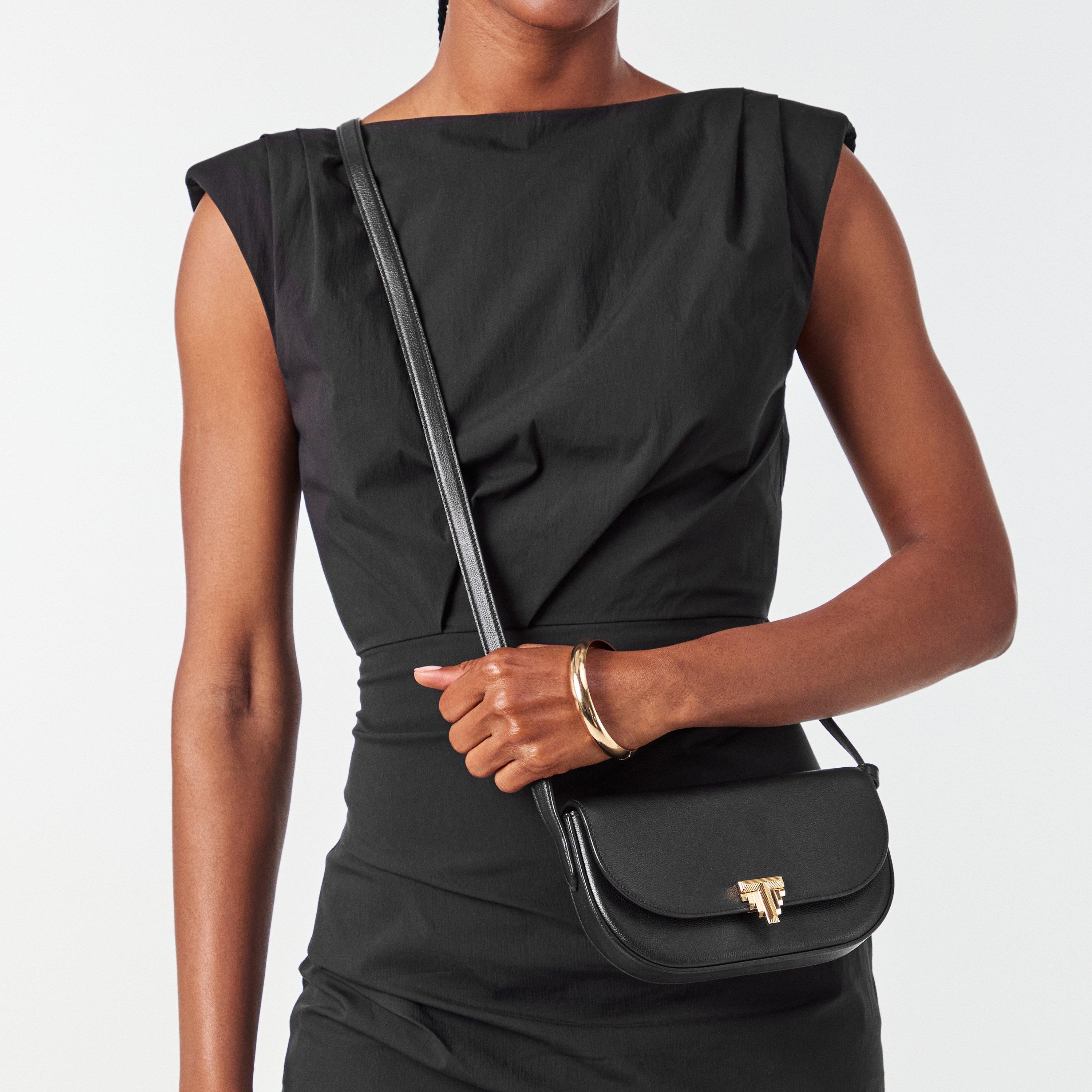 Black - Tiffany - Women's  Crossbody Wallet on Chain - 3