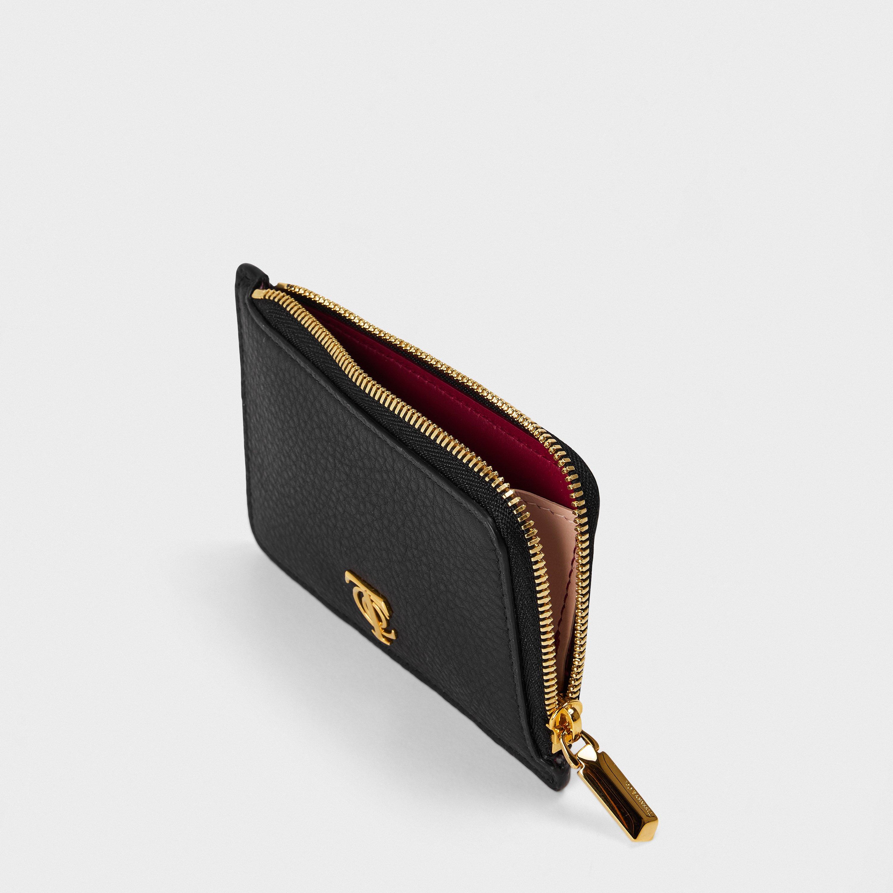 Black - Tiffany - Women's  Trench Coat with Zipped Accessories - 3