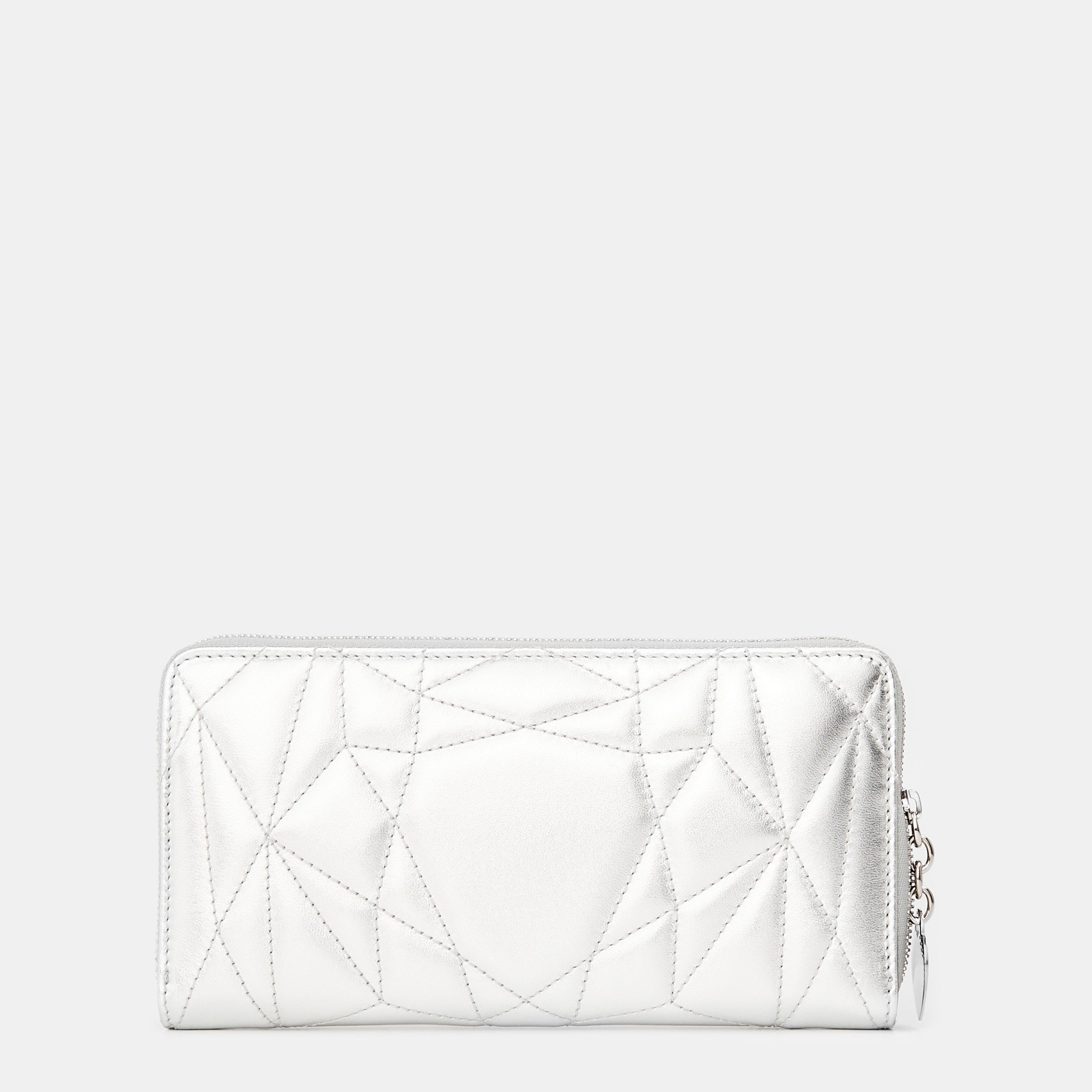 Silver - Tiffany - Women's  Pad Zipped Wallet, Coin Purse - 2