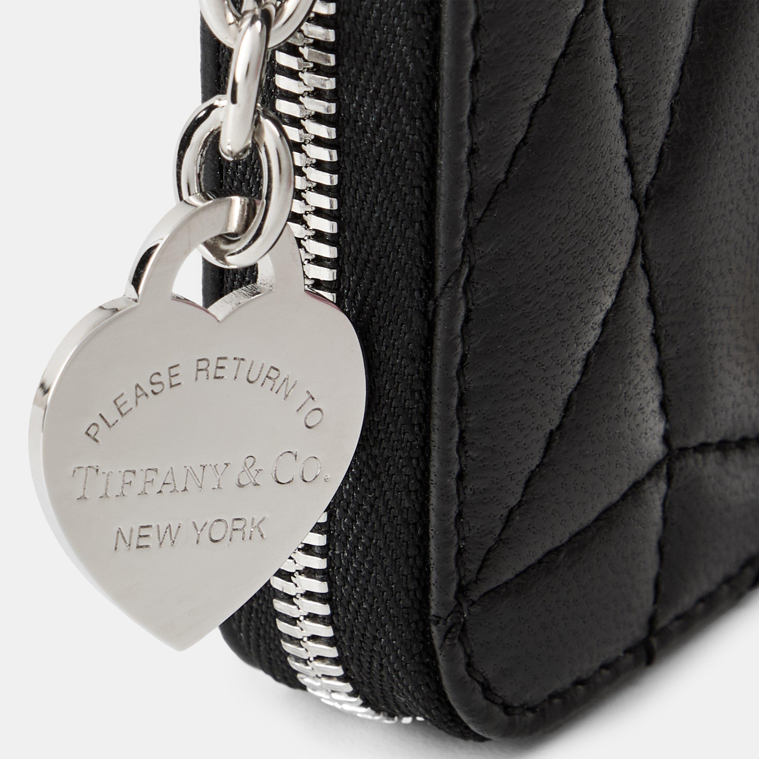 Black - Tiffany - Women's  Pad Zipped Wallet, Coin Purse - 3