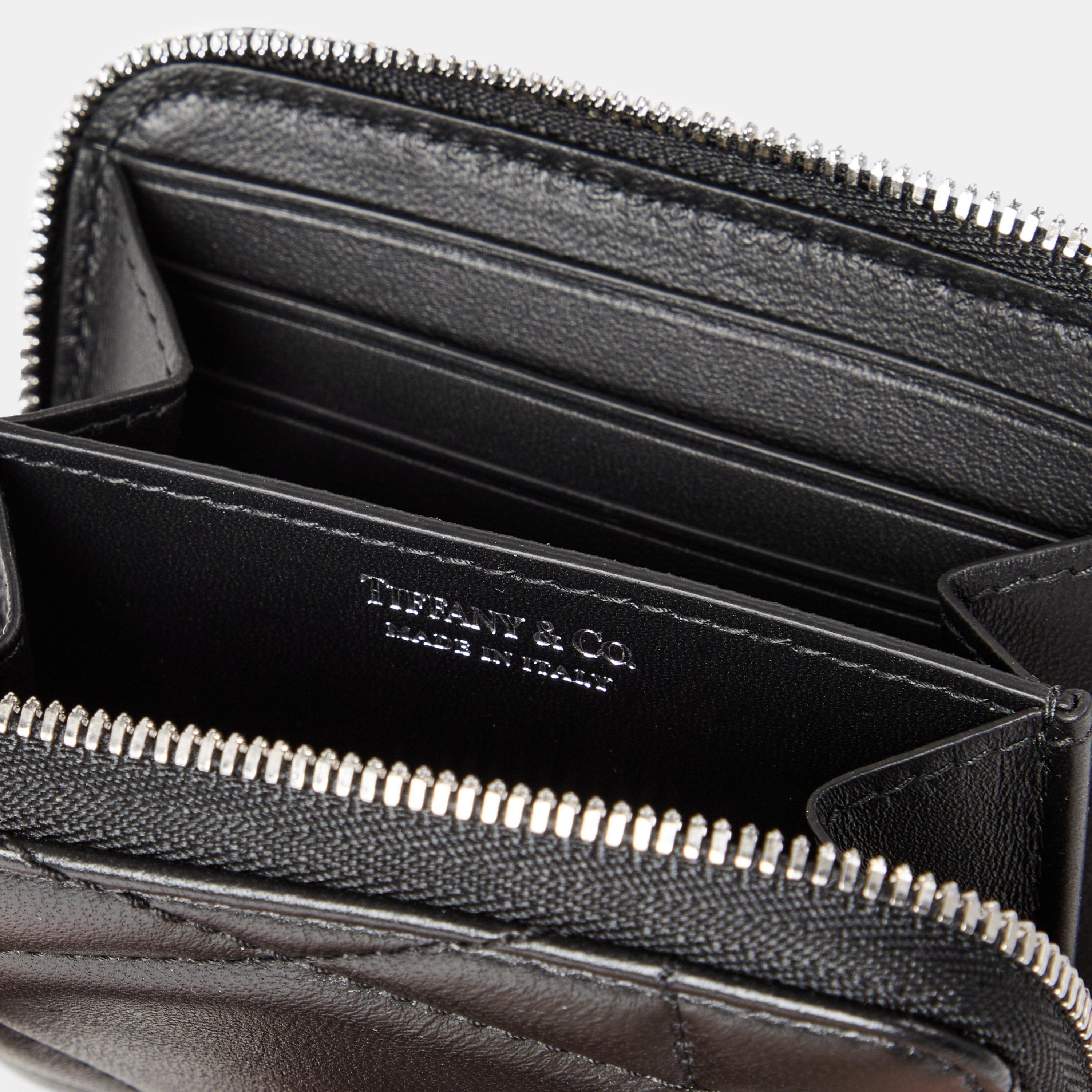 Black - Tiffany - Women's  Pad Zipped Wallet, Coin Purse - 4