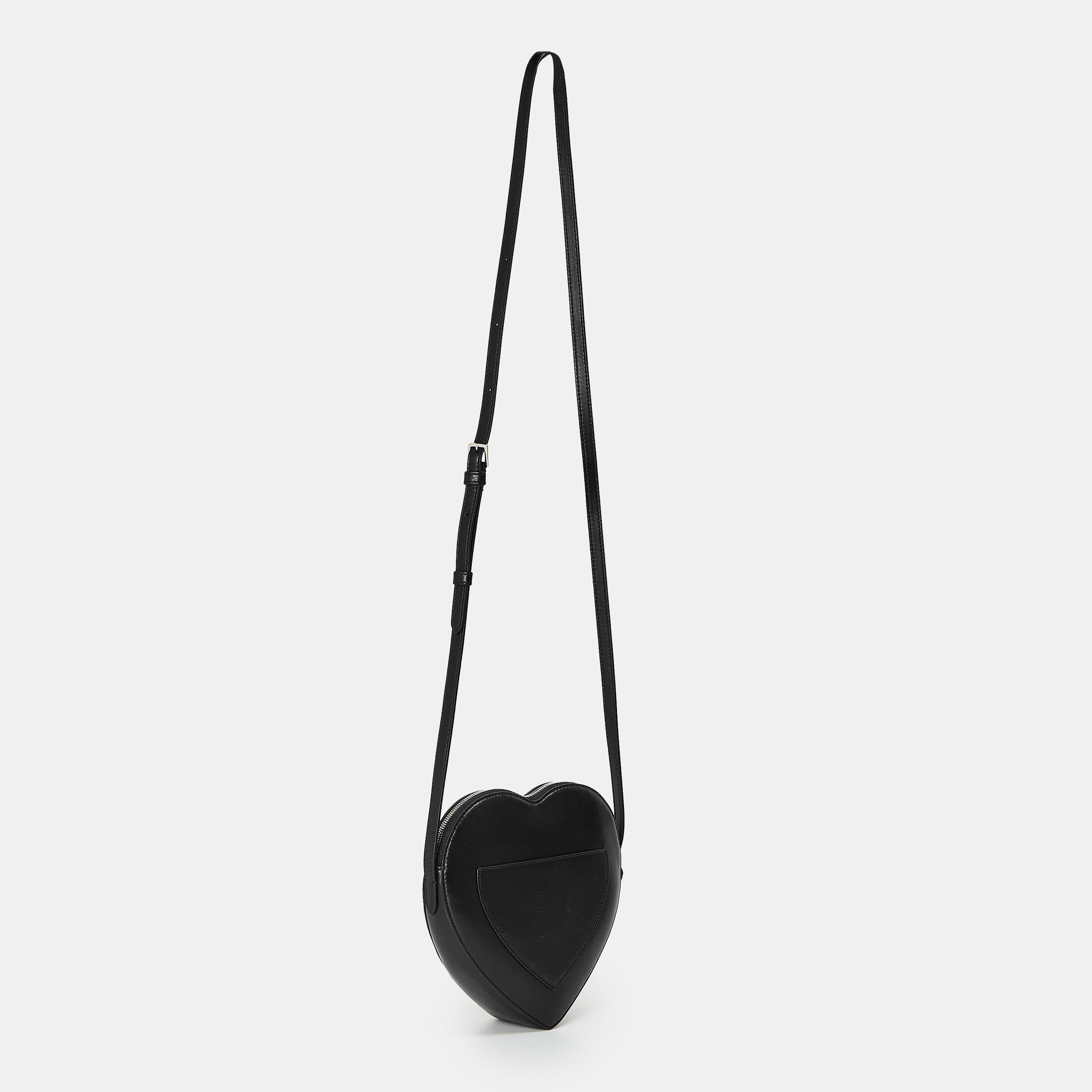 Black - Tiffany - Women's Crossbody Heart-shaped Handbag - 2