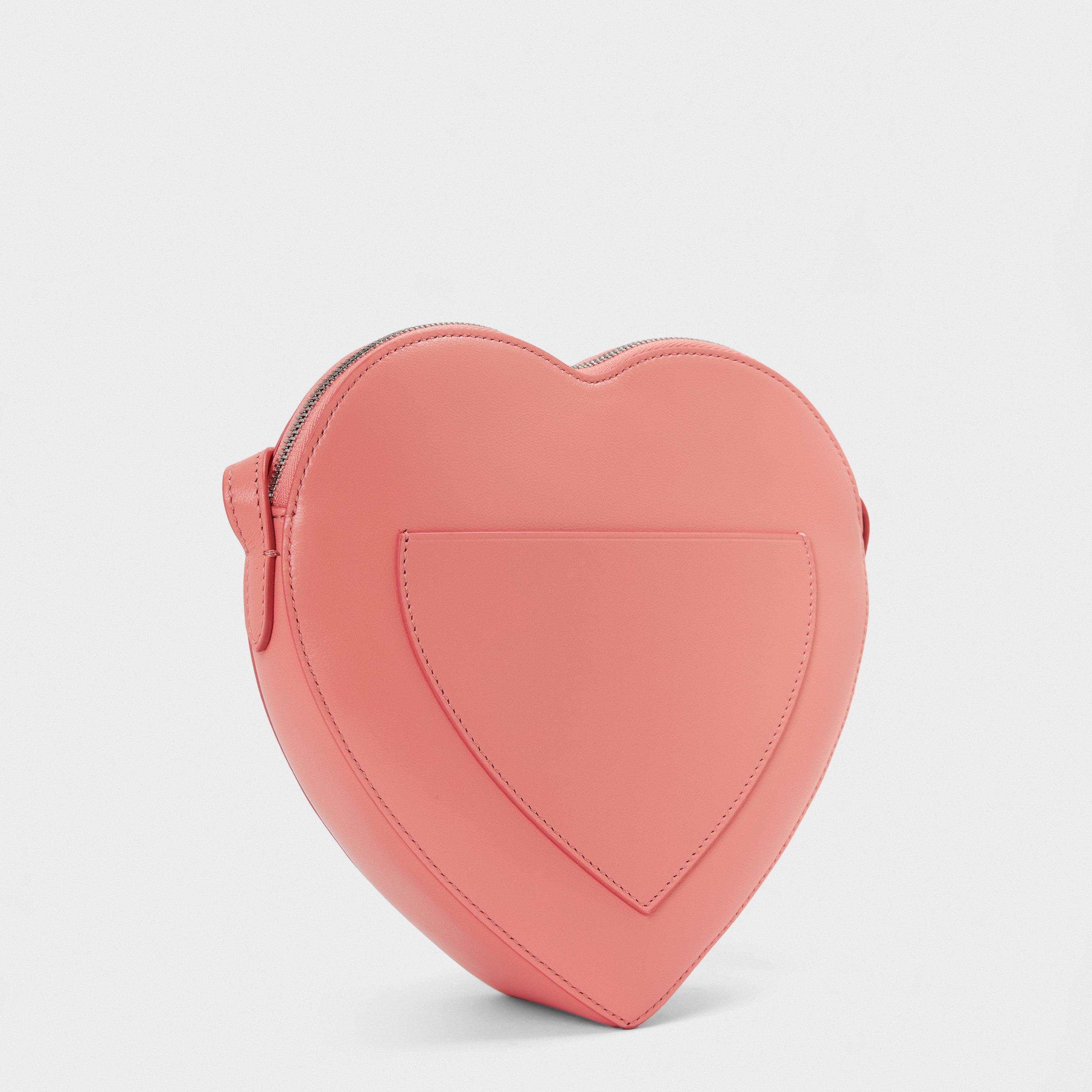 Pale Pink - Tiffany - Women's Crossbody Heart-shaped Handbag - 2