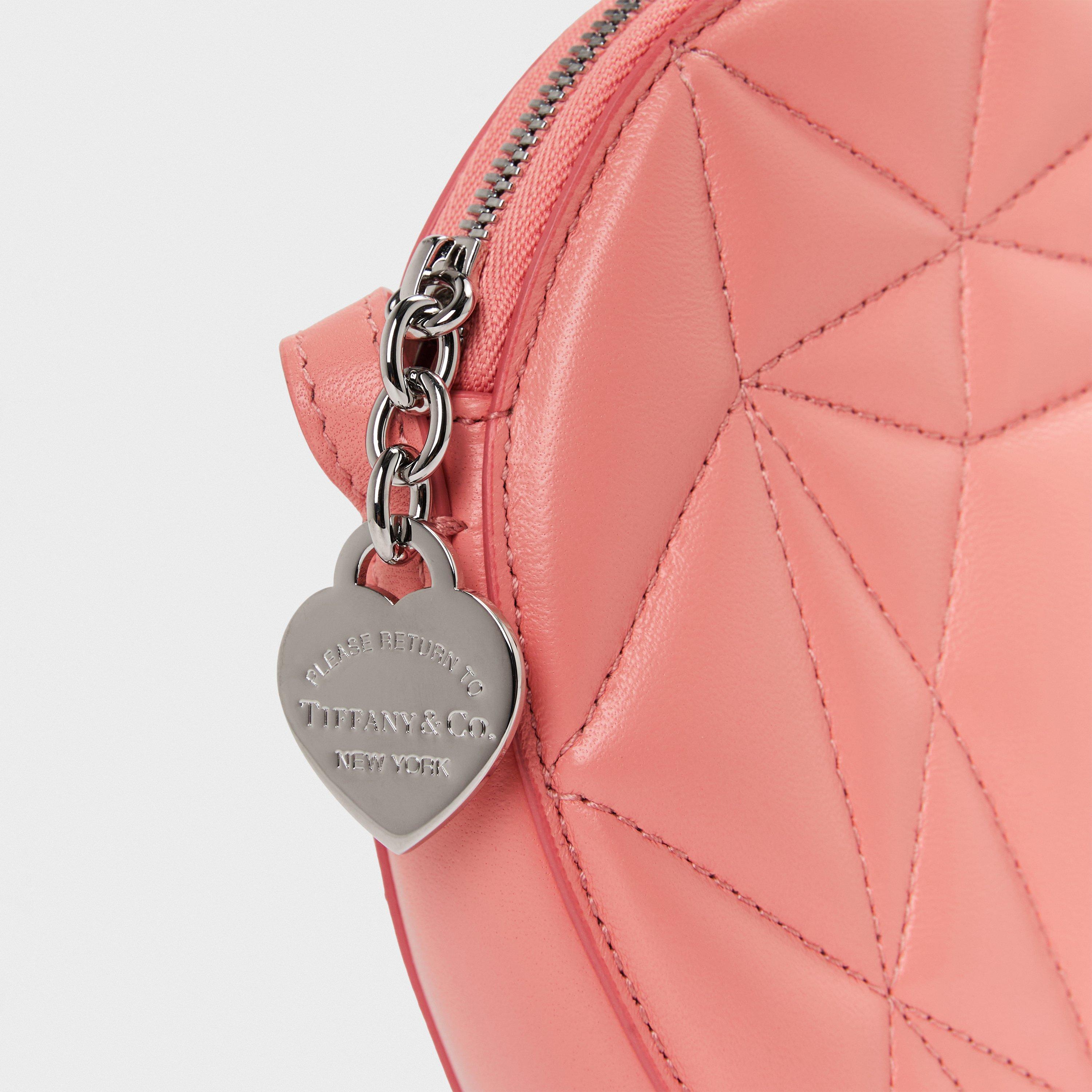 Pale Pink - Tiffany - Women's Crossbody Heart-shaped Handbag - 4