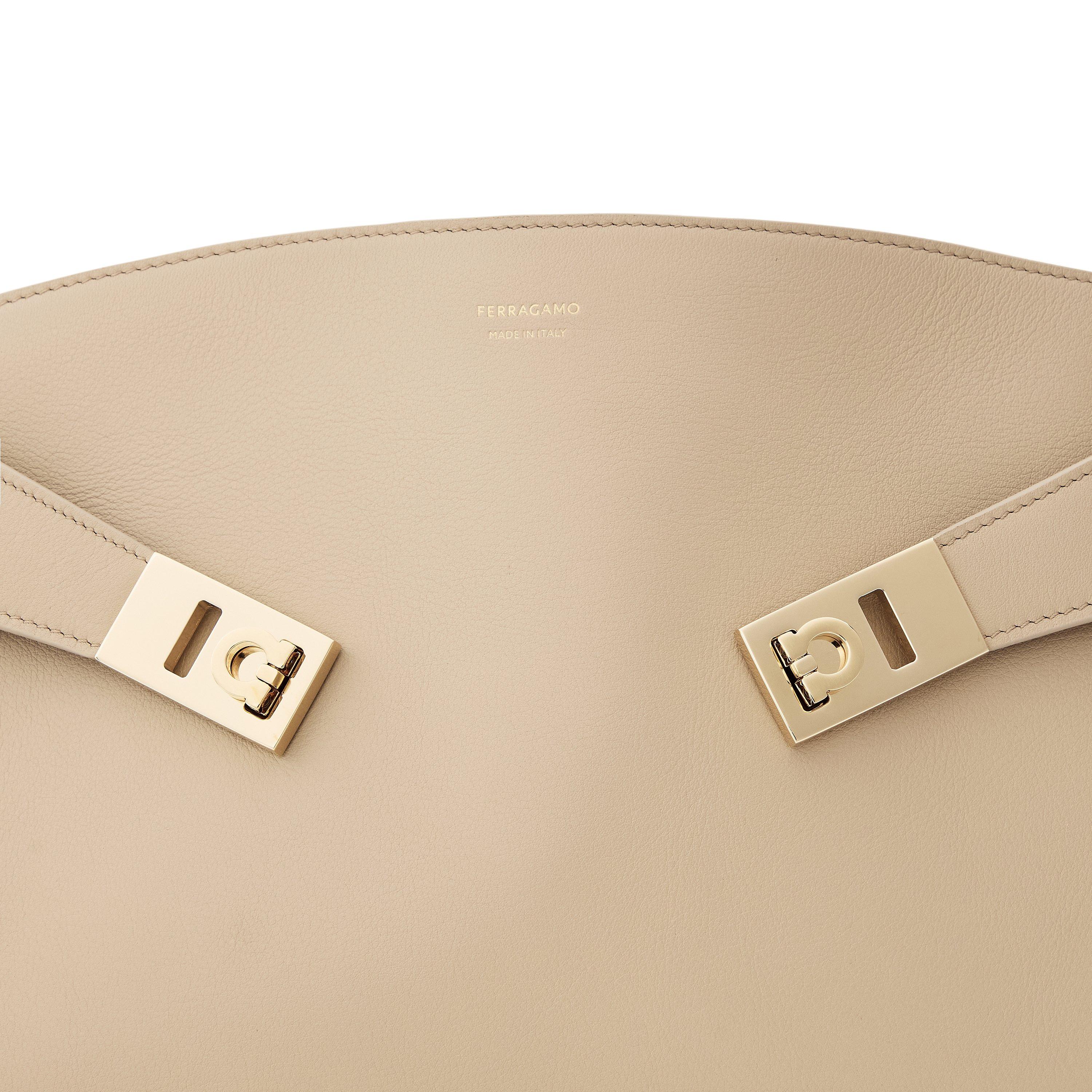 Stone - Ferragamo - Women's Top Handle Bag - 3