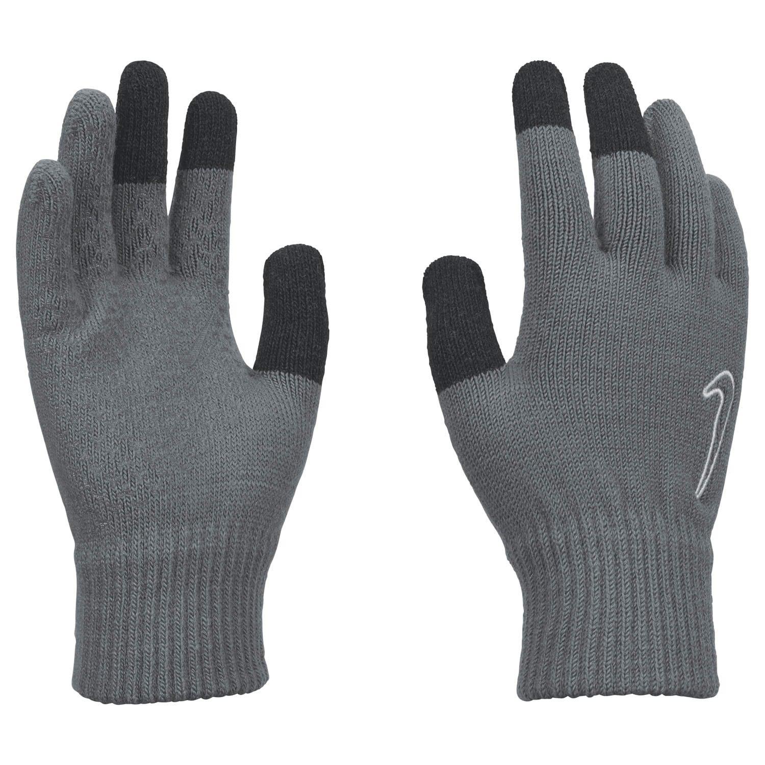 Nike Boys Knitted Tech & Grip 2.0 Gloves - Grey - L/XL