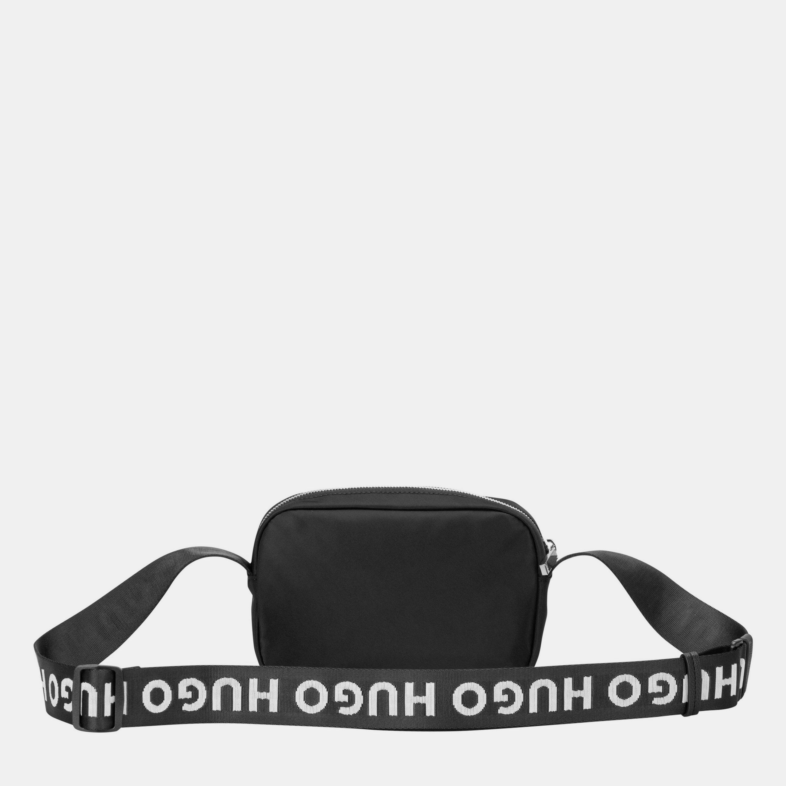 Black - Hugo - Crossbody Nylon bag - 3
