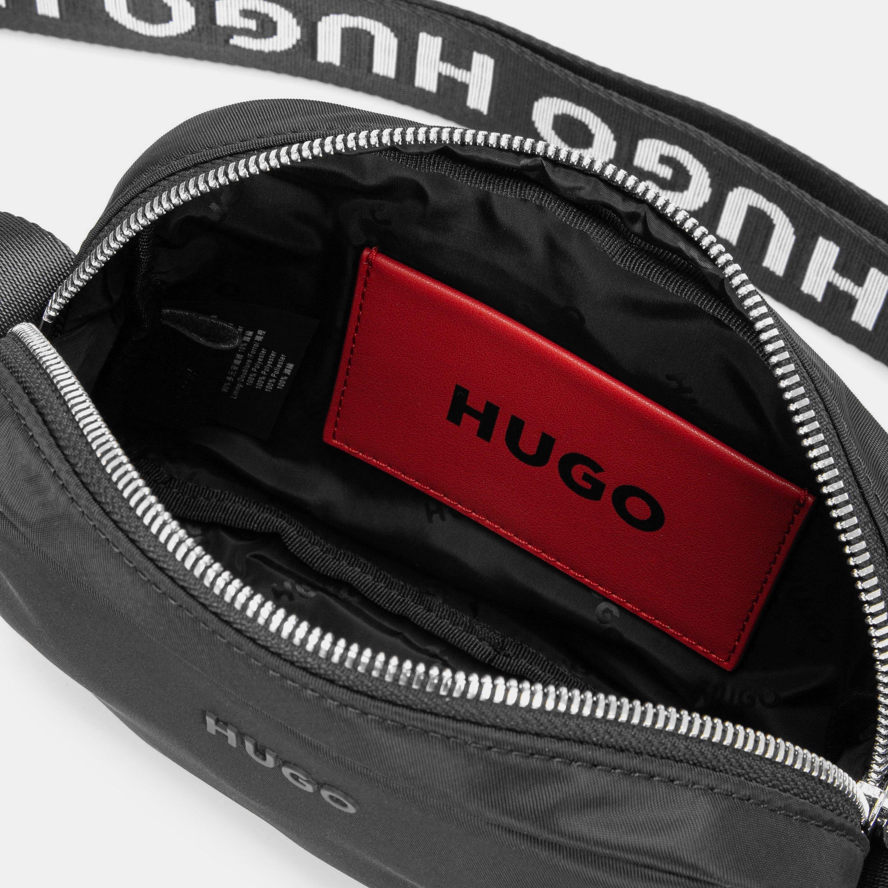 Black - Hugo - Crossbody Nylon bag - 4