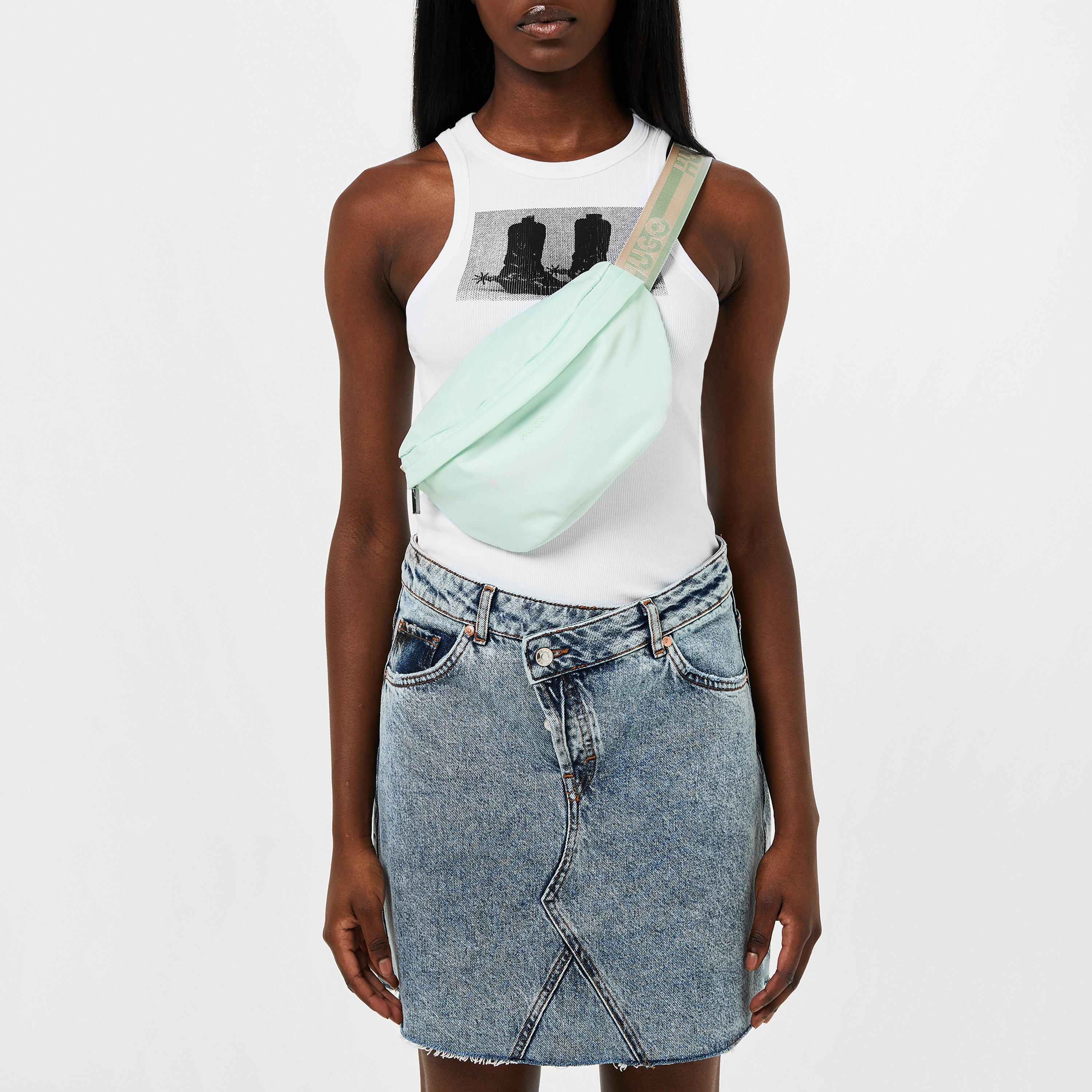 Pastel Green - Hugo - Branded Strap Belt Bag - 2