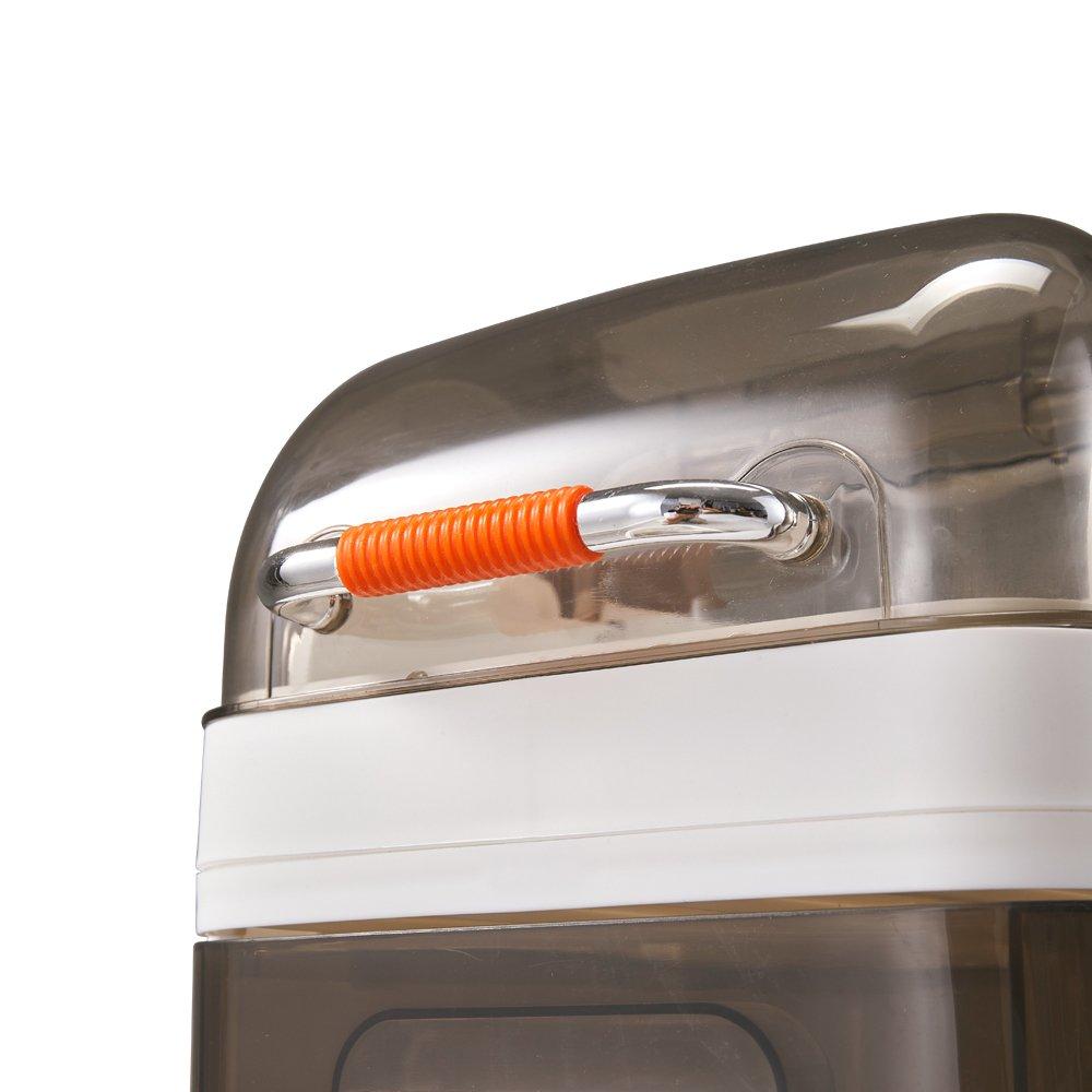 White - LIFE IDEAS - 6-Tier Narrow Organiser with Drawers and Wheels - 11