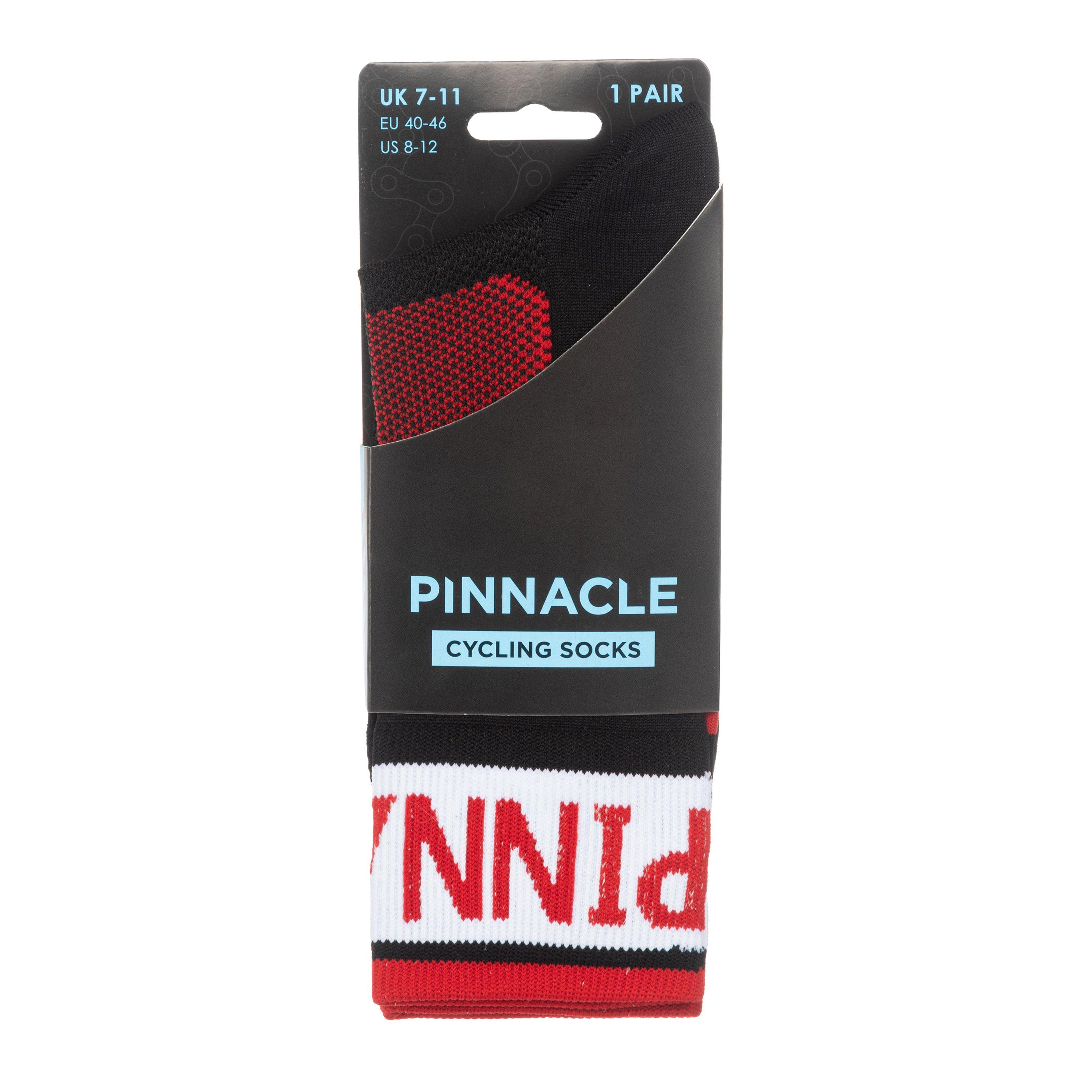 Crno/Crveno - Pinnacle - Cycling Sock Mens - 4