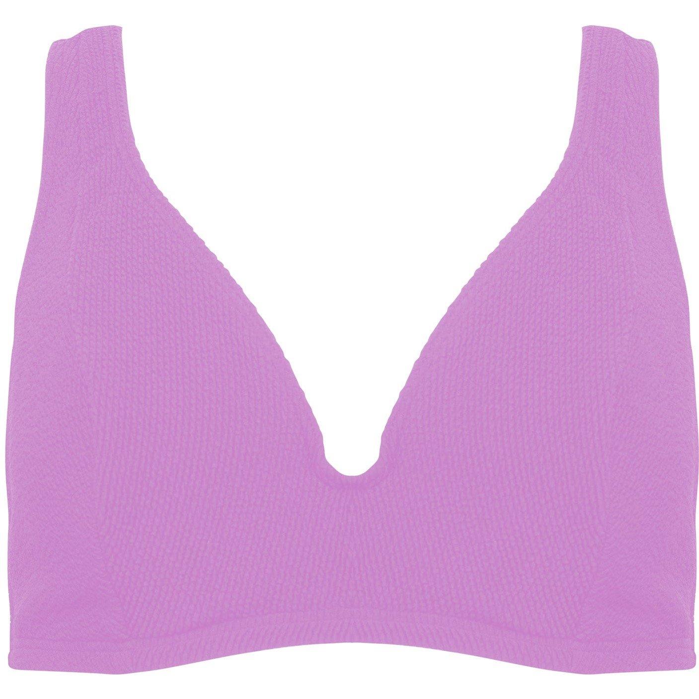 Lilac - Peek and Beau - Fb Lilac Scrunch Hidden Underwire Bikini Top - 5