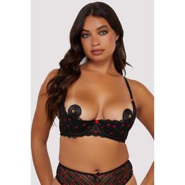 Playful Promises Elodie Rosebud Embroidery Quarter Cup Bra