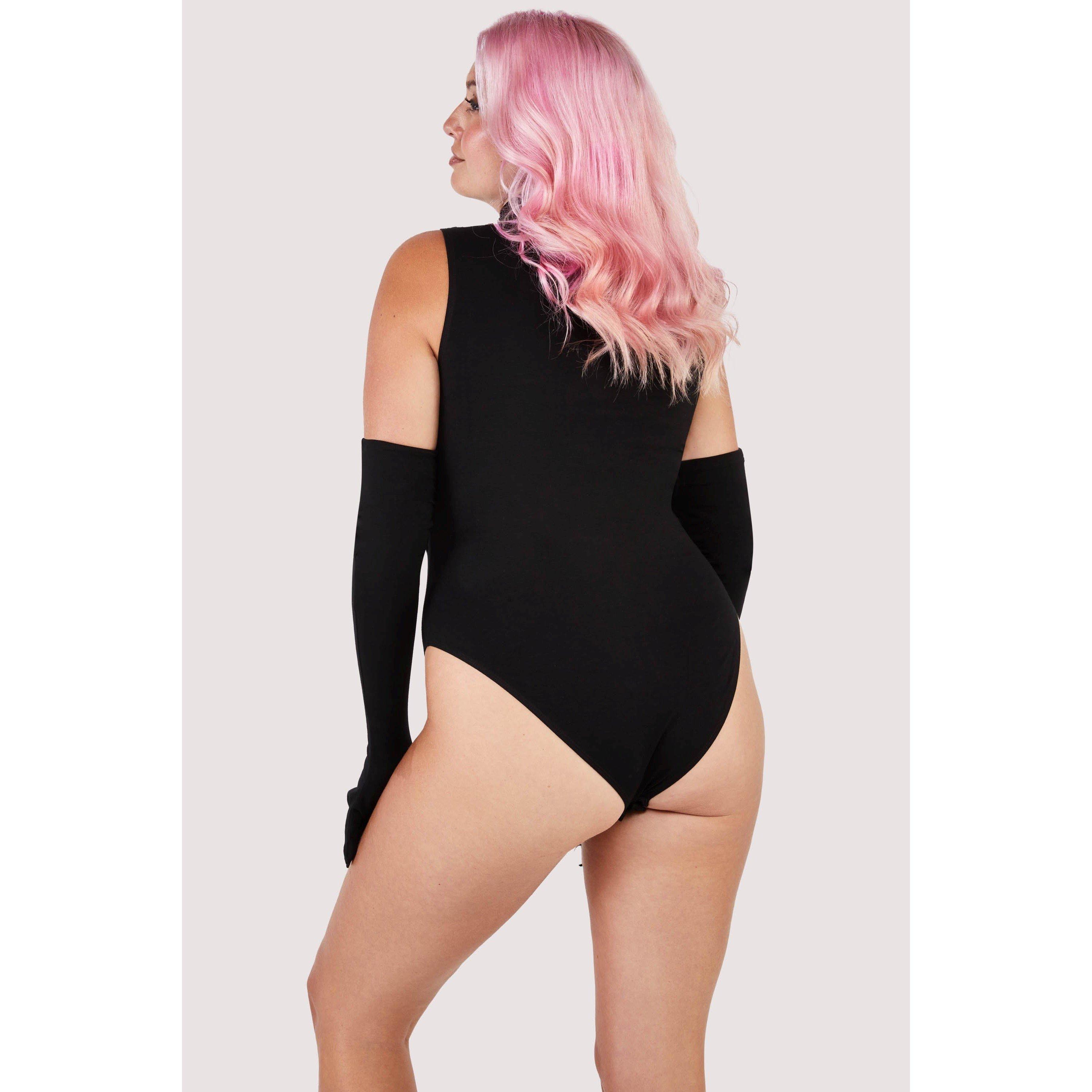 Black - Wolf and Whistle - Jessenia High-Necked Body With Gloves - 4