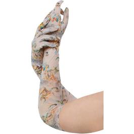 Wolf and Whistle Talia Renaissance Printed Mesh Opera Gloves