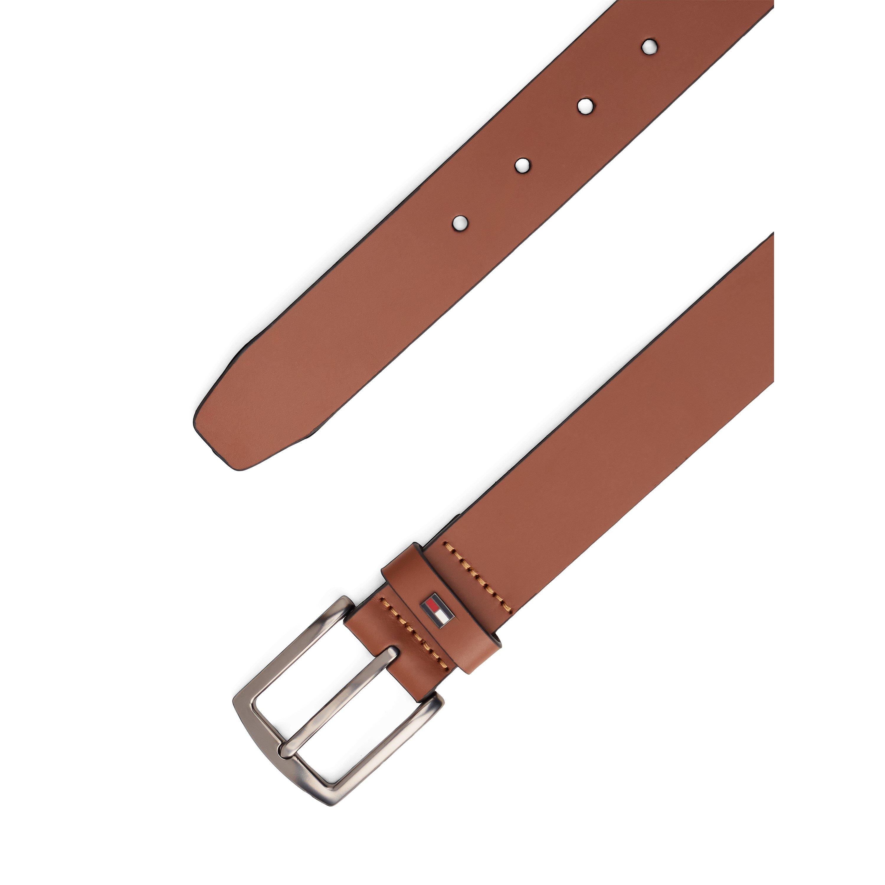 Winter Cognac - Tommy Hilfiger - Denton Enamel Flag Leather Belt - 2