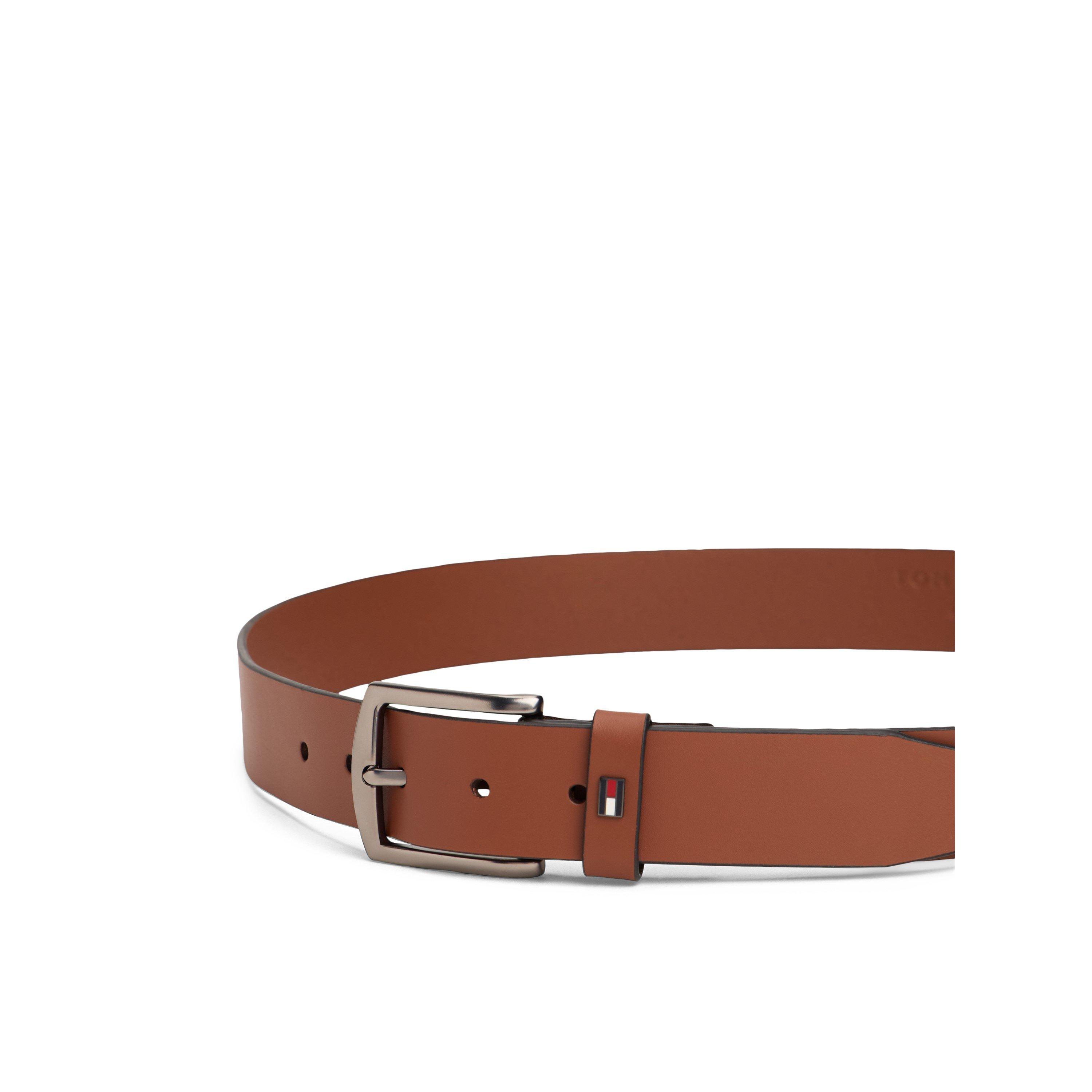 Winter Cognac - Tommy Hilfiger - Denton Enamel Flag Leather Belt - 3