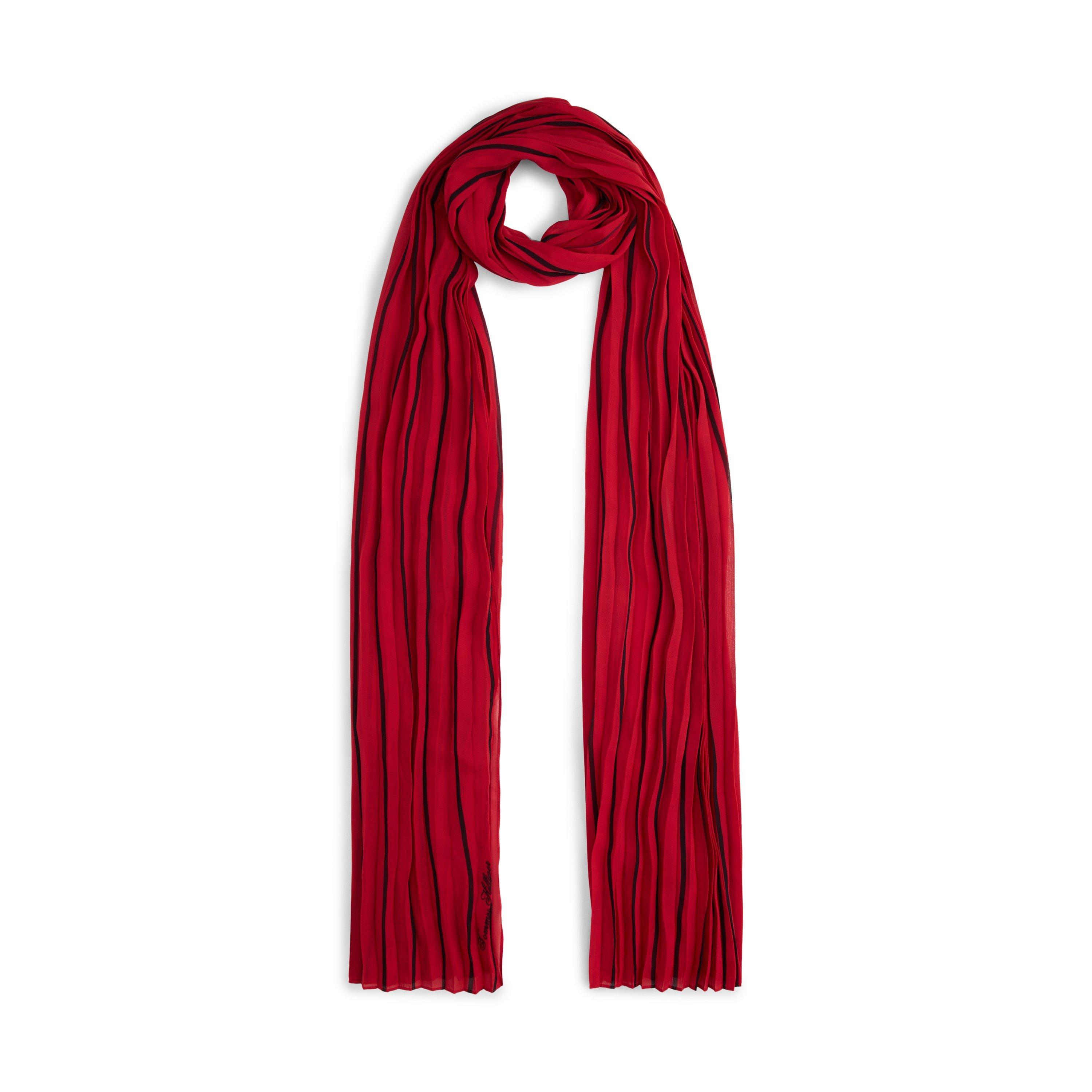 Tommy Hilfiger Women's Chain Silk Scarf - Soft Cream/Red