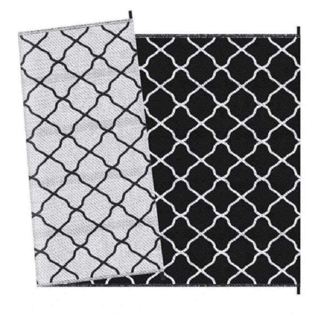 Black - Outsunny - Reversible Outdoor Rug Waterproof 1.8 * 2..7m - 3