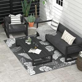 Outsunny Plastic Straw Reversible RV Outdoor Rug 1.8 * 2.7m