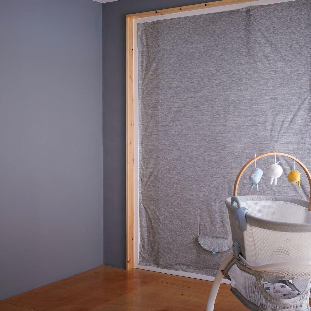 Grey - Purflo - Total Eclipse Portable Blackout Blind - 1