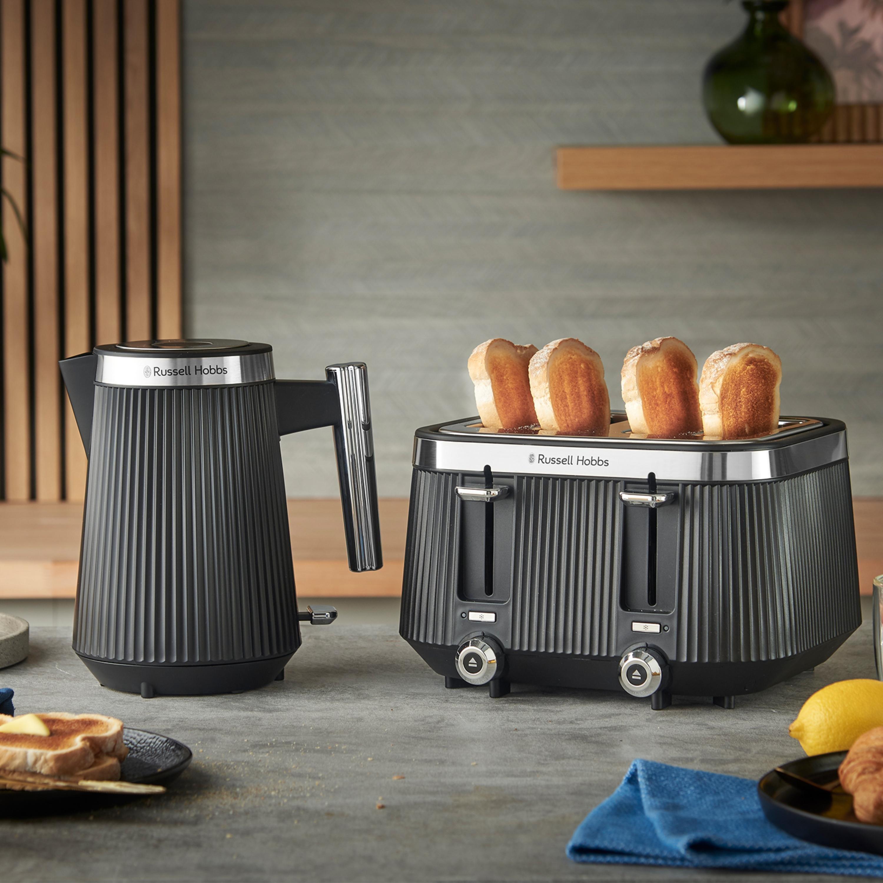 Black - Russell Hobbs - Bronte Kettle and 4 Slice Toaster Set - 1