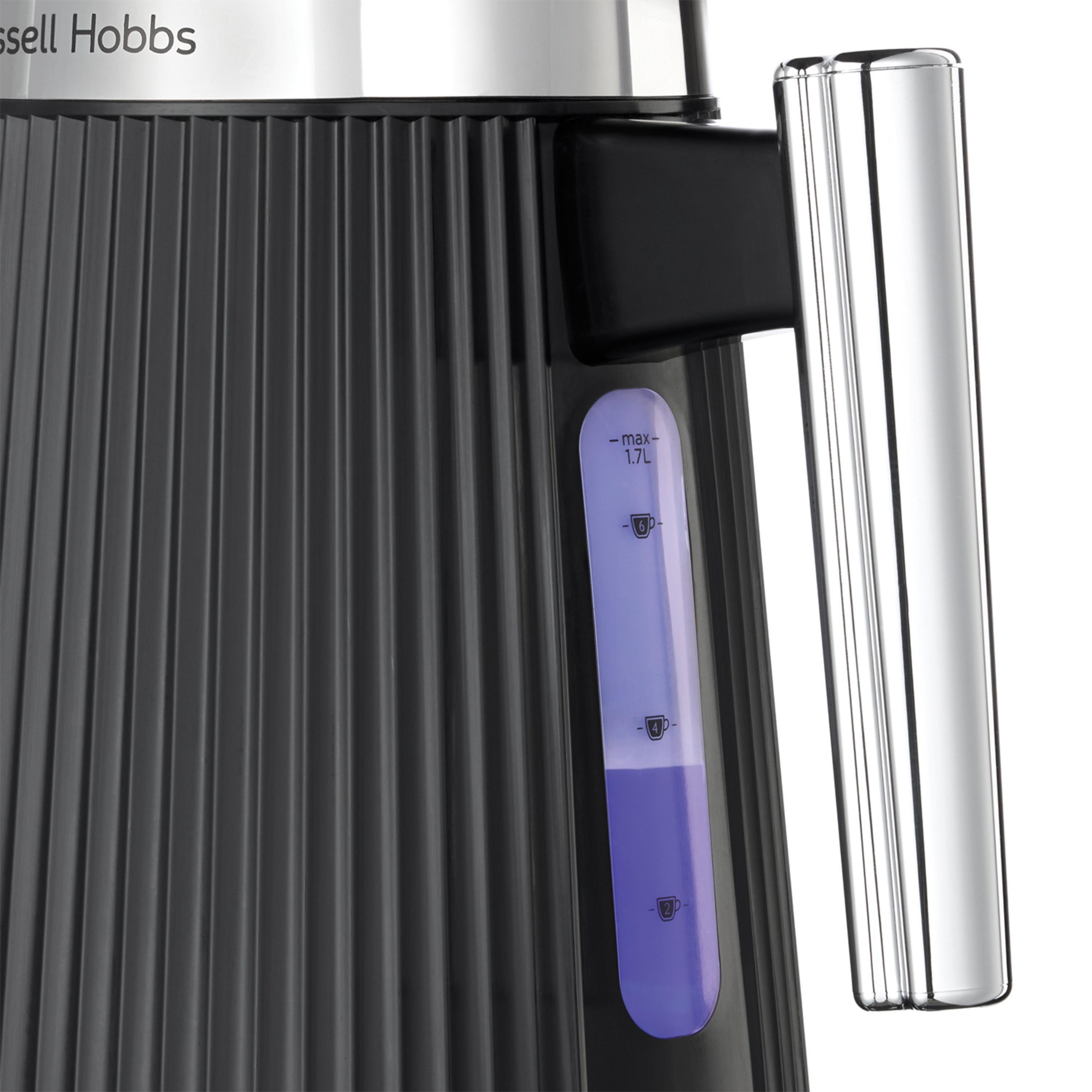 Black - Russell Hobbs - Bronte Kettle and 4 Slice Toaster Set - 8