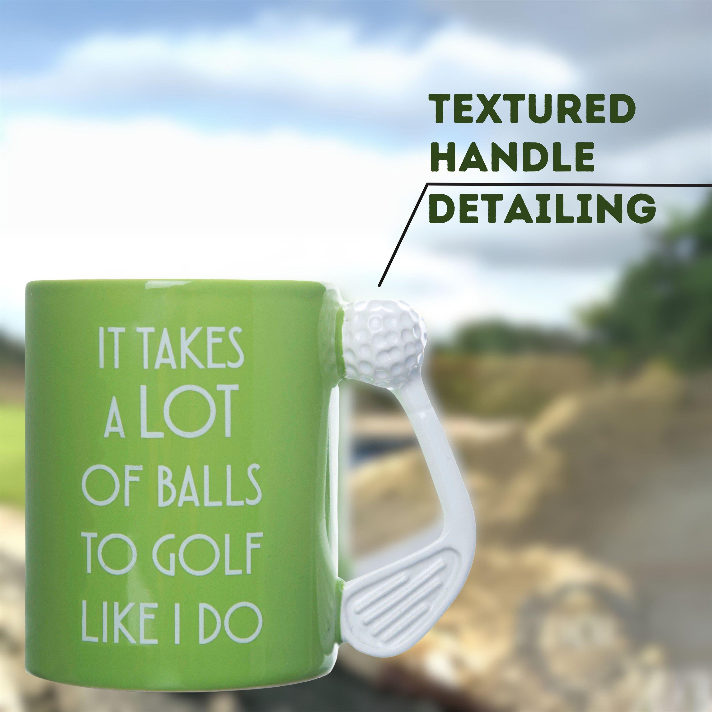Green - Boxer Gifts - Golf Mug - Takes A Lot Of Balls - 3