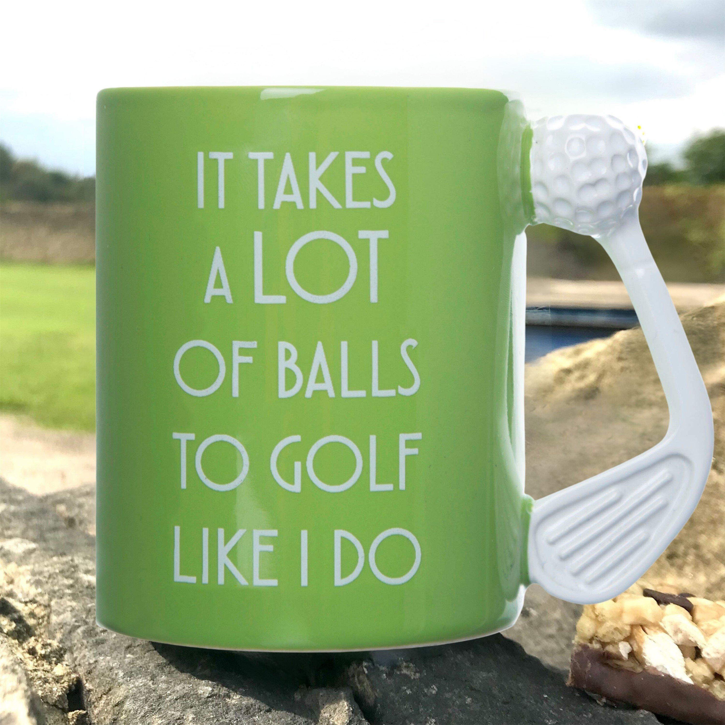 Green - Boxer Gifts - Golf Mug - Takes A Lot Of Balls - 4