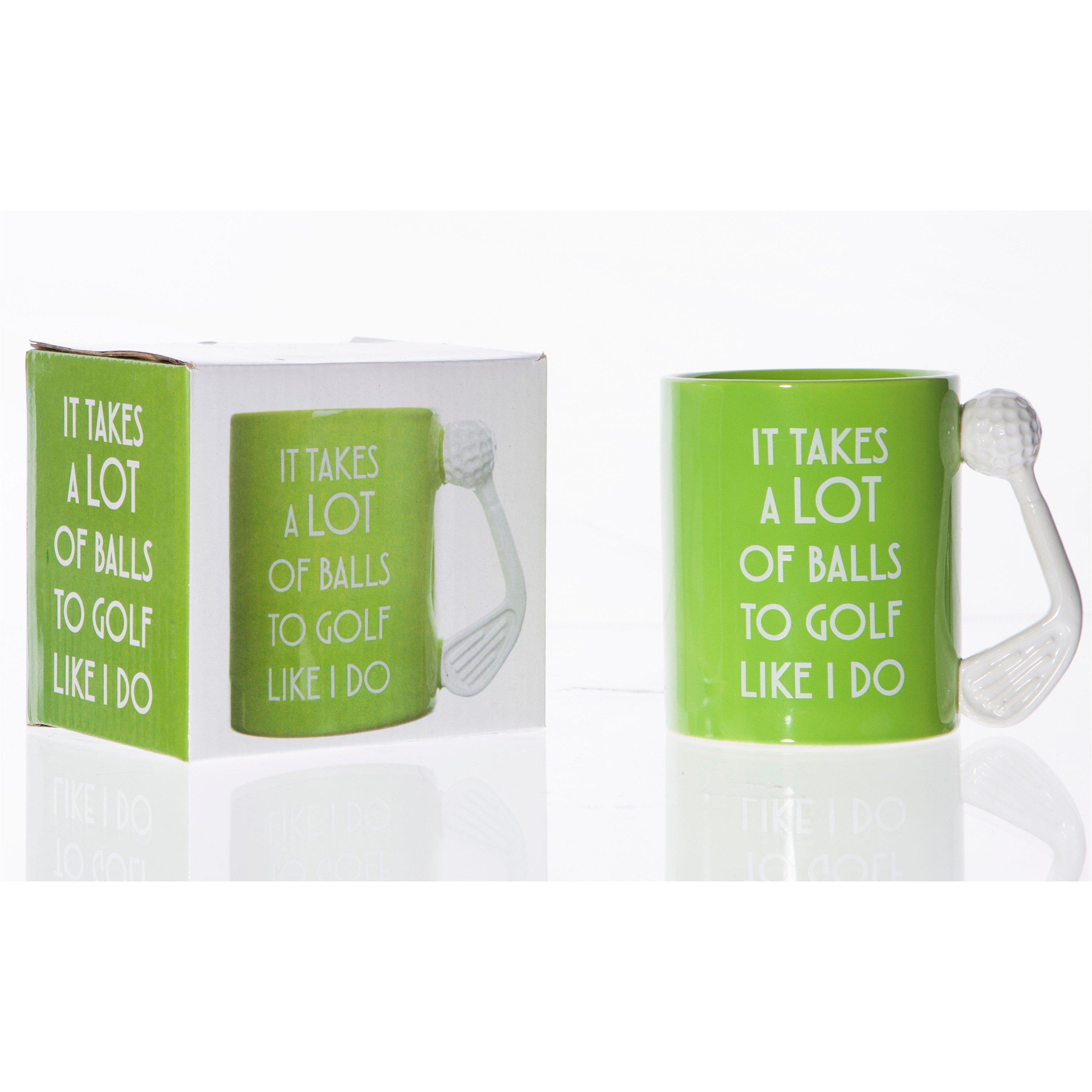 Green - Boxer Gifts - Golf Mug - Takes A Lot Of Balls - 5