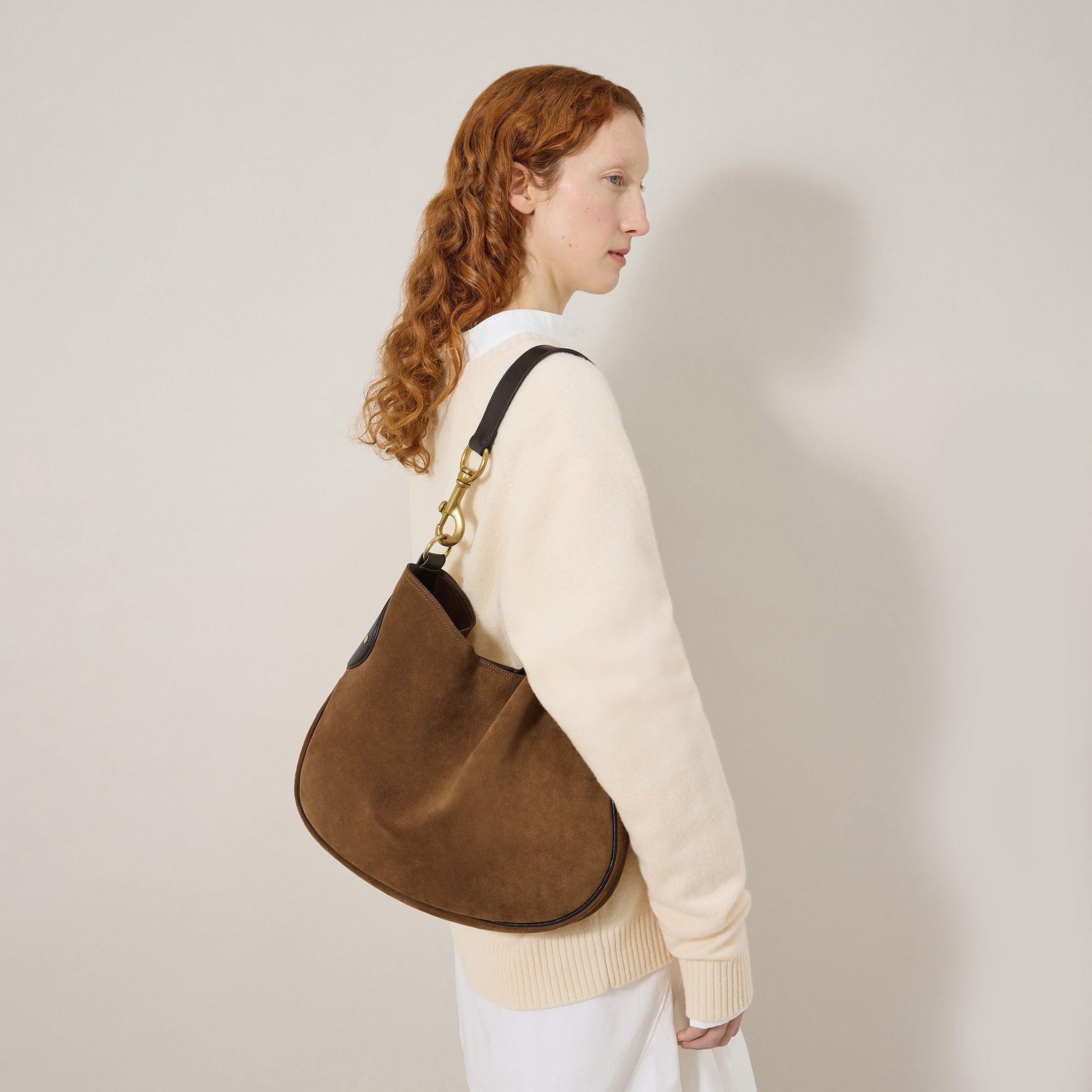 Vintage Oak - Mulberry - Women's Hackney Hobo Bags - 3