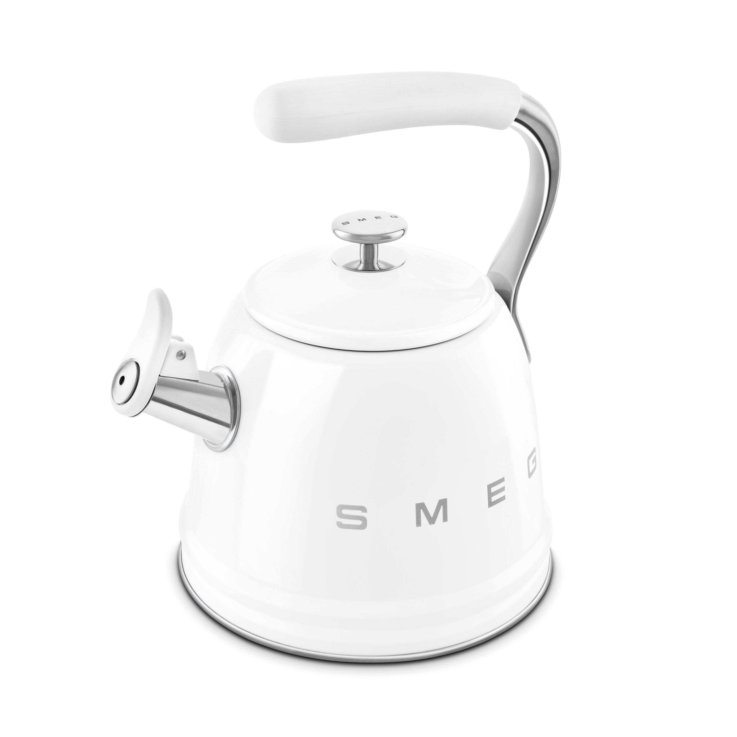 White - Smeg - 50's Style Whistling Kettle - 4