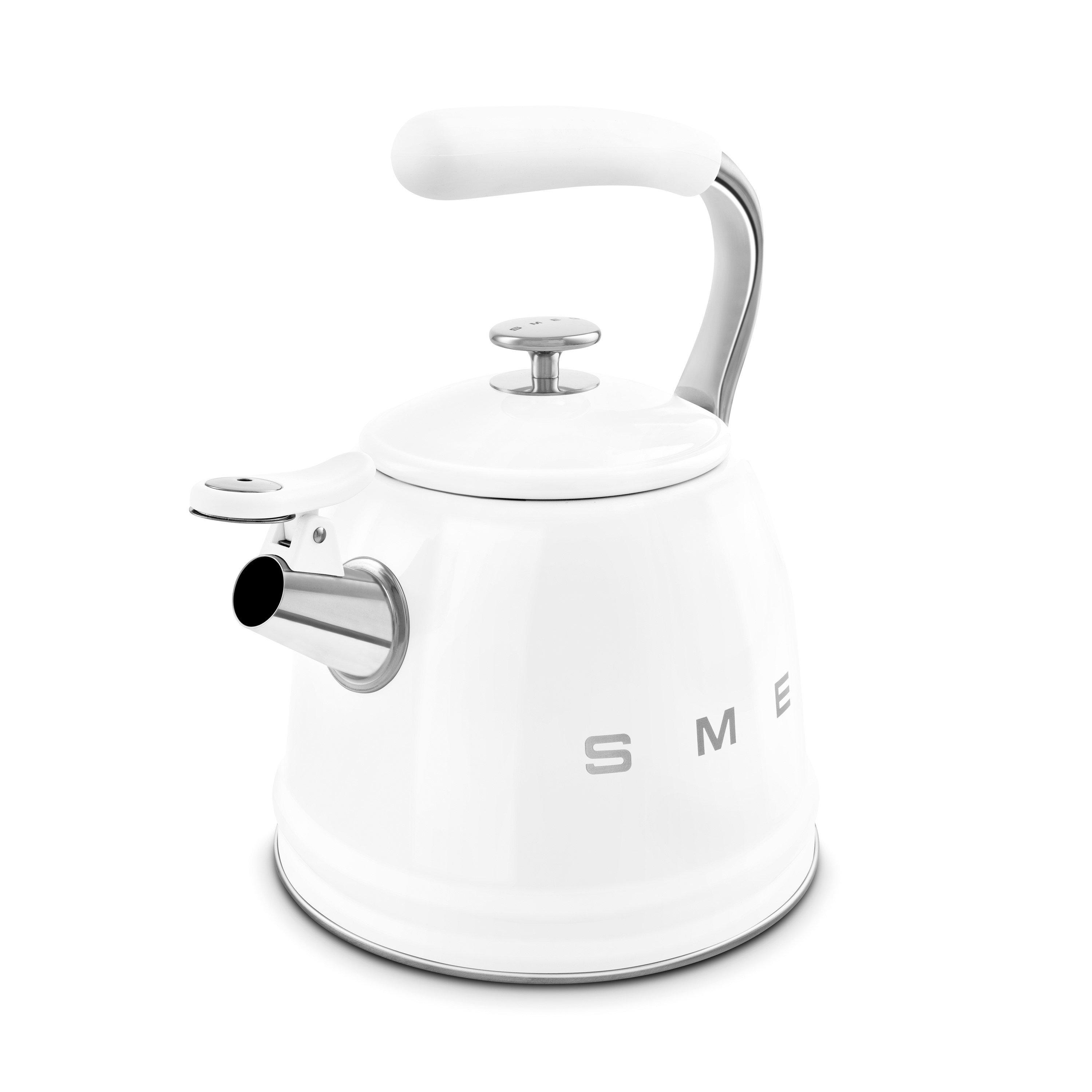 White - Smeg - 50's Style Whistling Kettle - 5